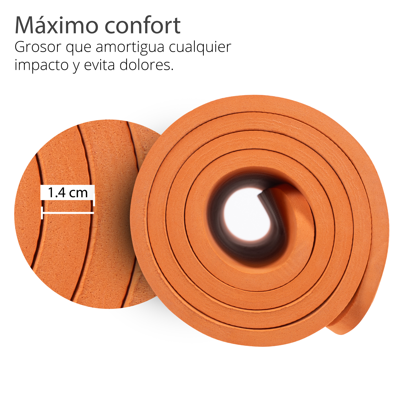 Altera Tapete de Yoga Grueso para Ejercicio Fitness Gym 1.4 cm de Grosor.