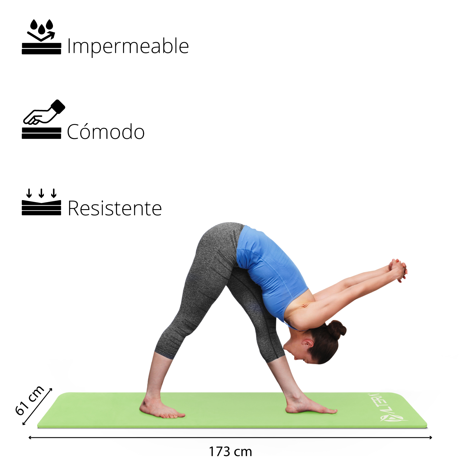 Altera Tapete de Yoga Grueso para Ejercicio Fitness Gym 1.4 cm de Grosor.