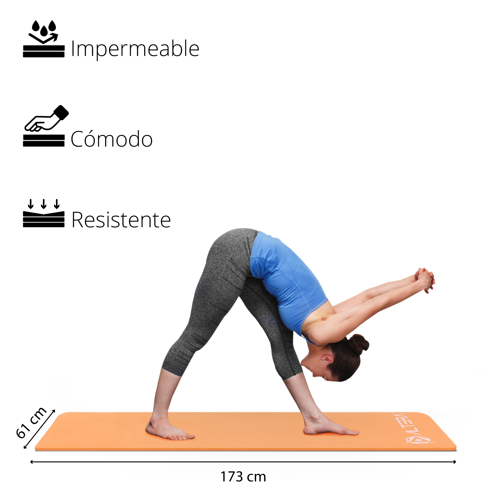 Altera Tapete de Yoga Grueso para Ejercicio Fitness Gym 1.4 cm de Grosor.