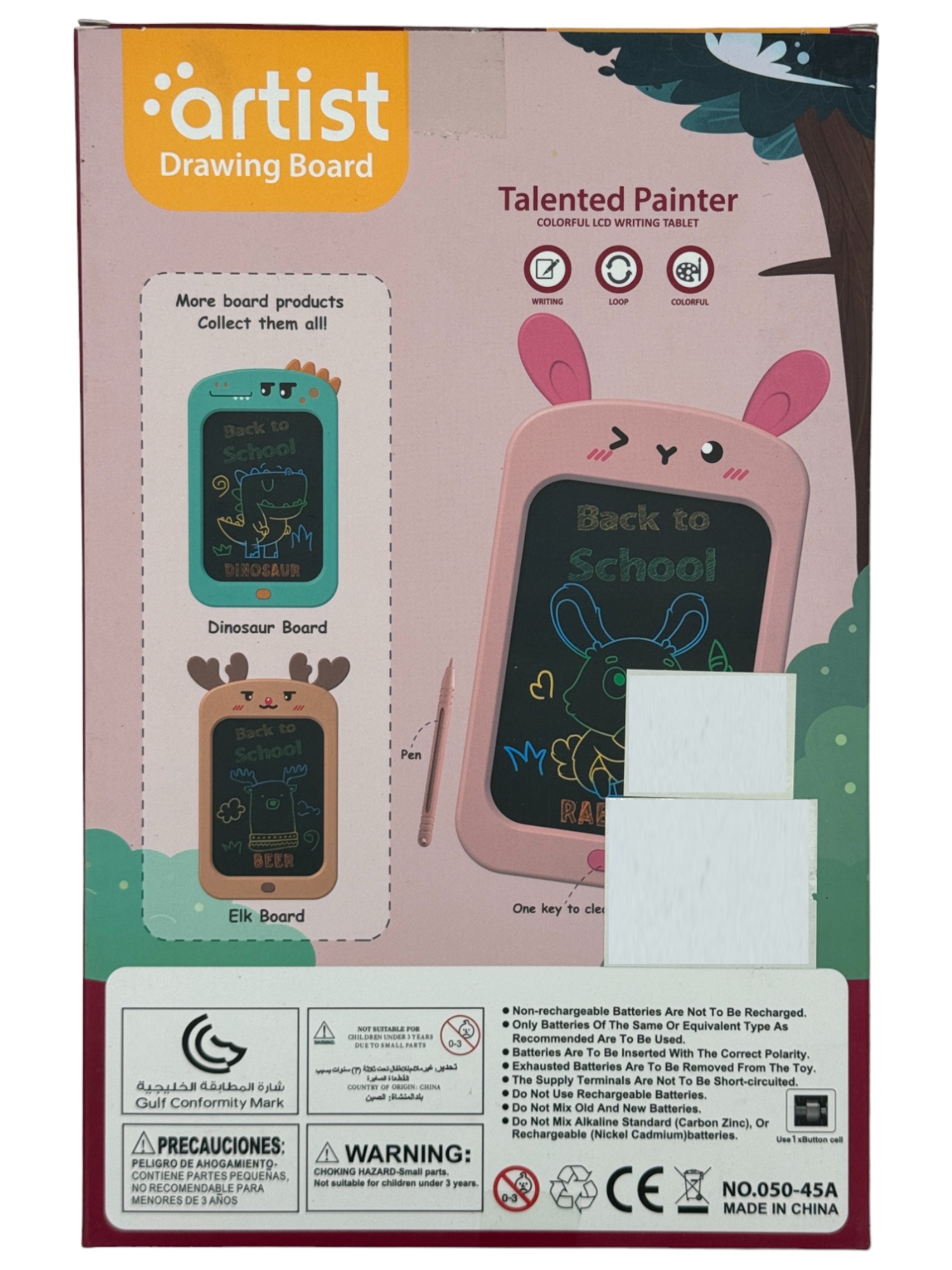 Pizarron Magico Tableta de Escritura para Niños de Dibujar LCD - Rosa.