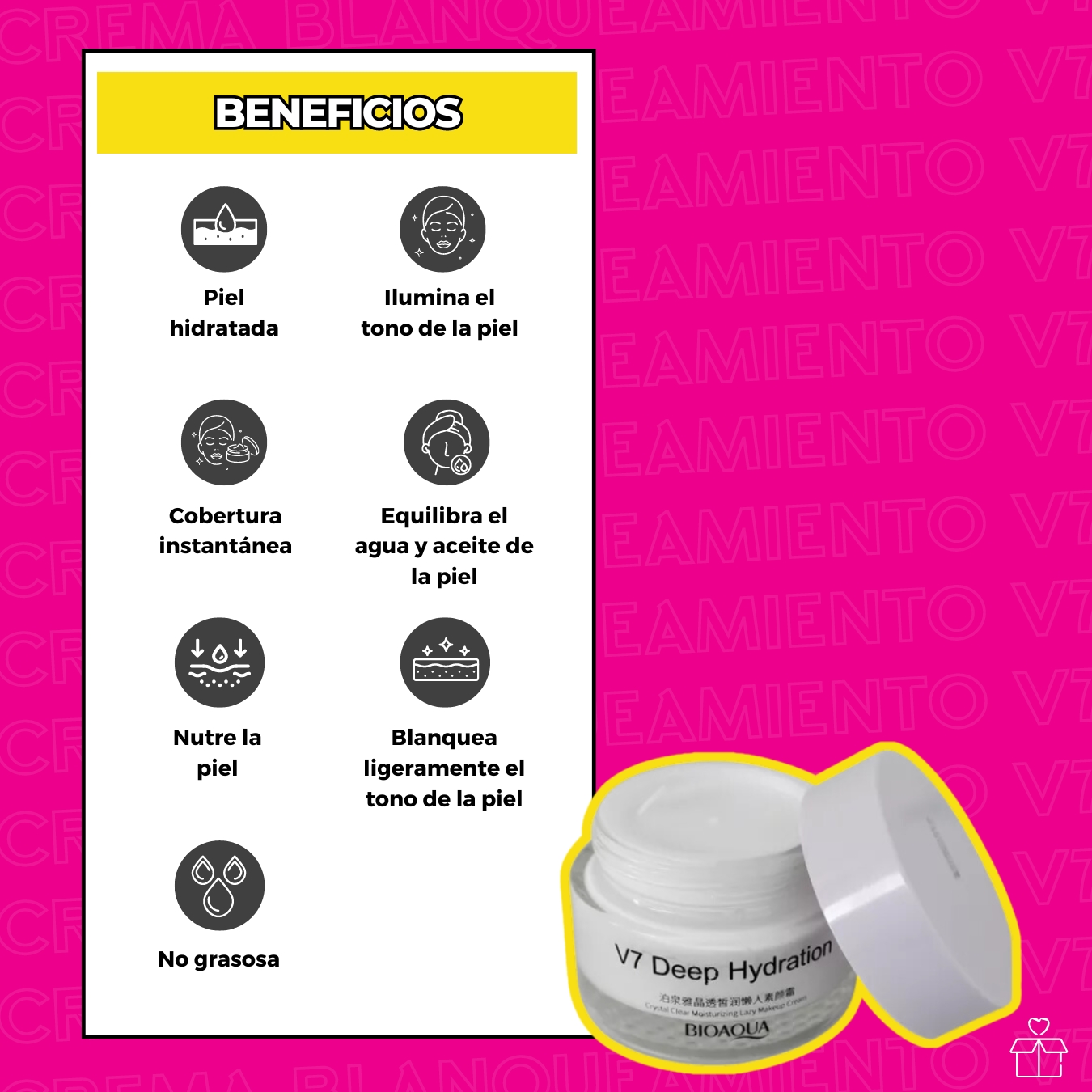 Crema de Blanqueamiento V7.