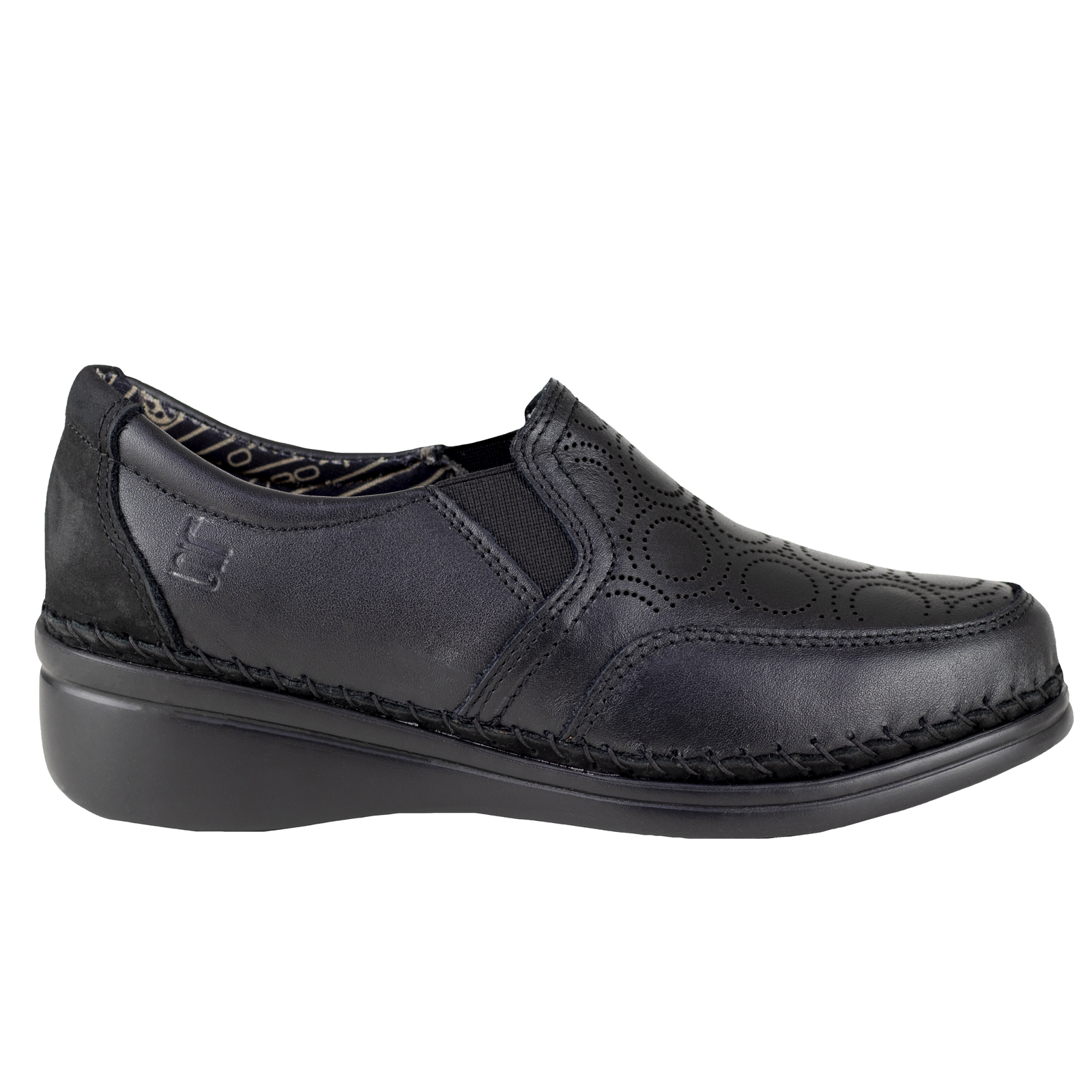 Zapatos Mujer Con Tacón Semivestir Lobo Solo 4702 Negro Moda