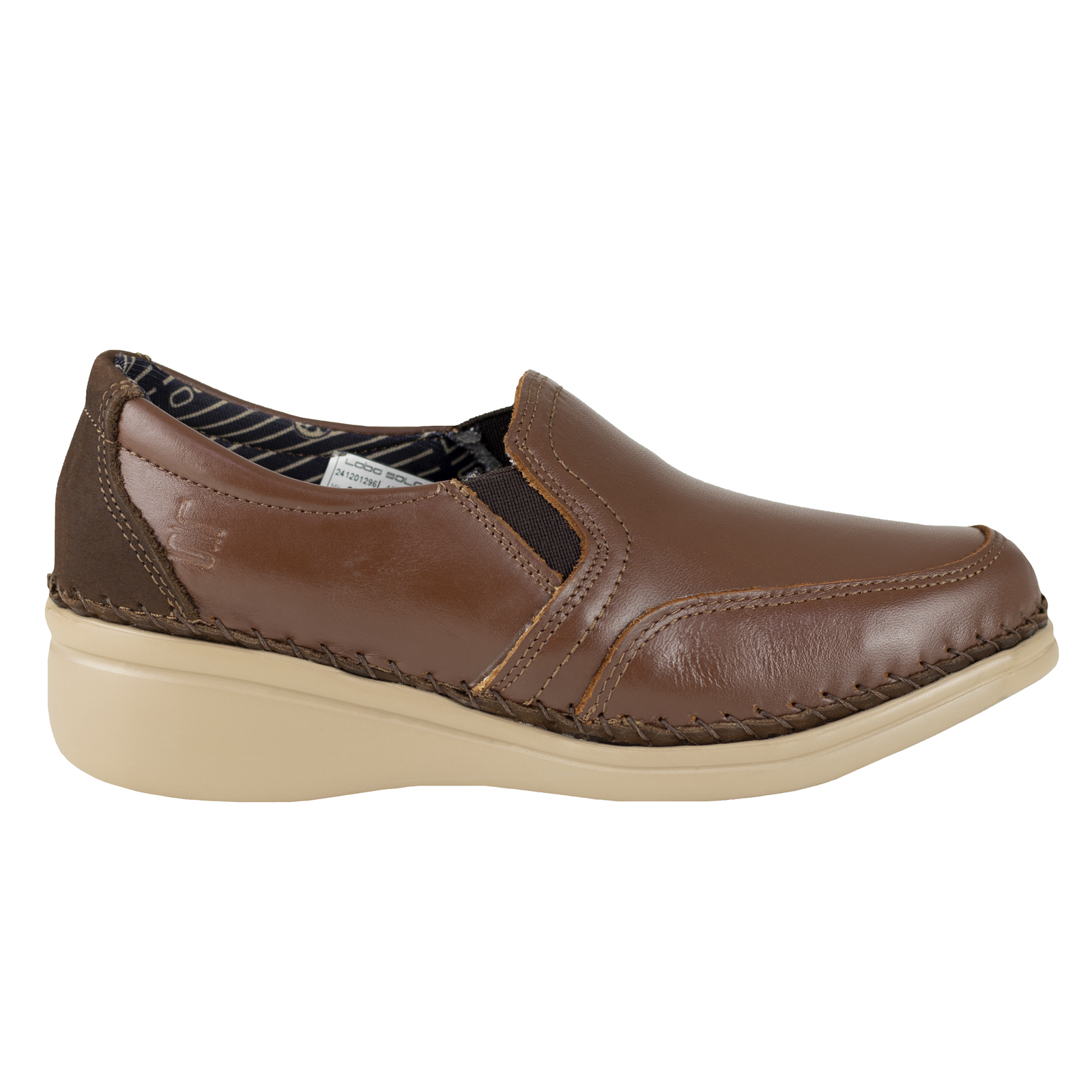 Zapatos Con Tacón Confort Mujer Vestir Lobo Solo 4706 Caoba.