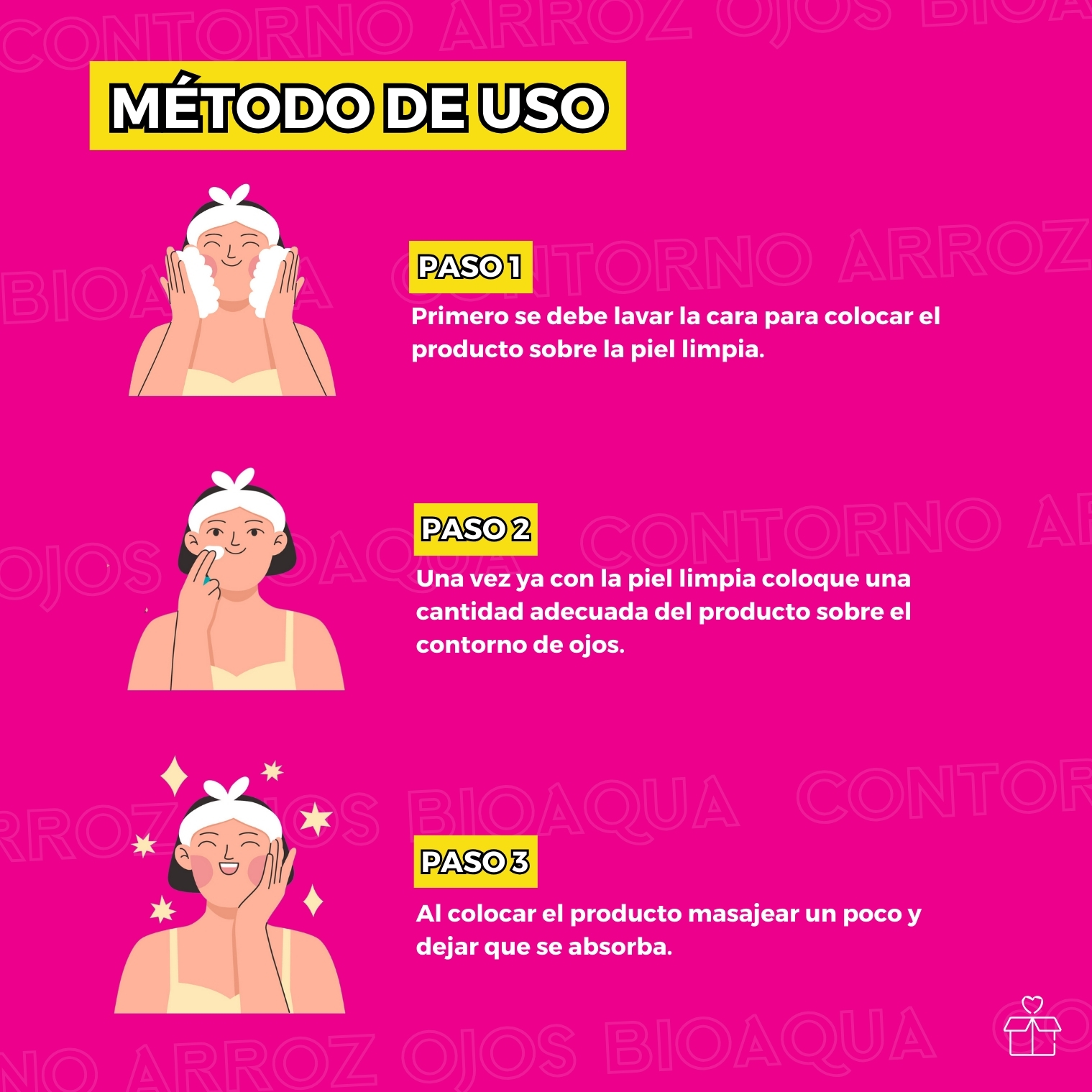 Contorno de Ojos con Extracto de Arroz.