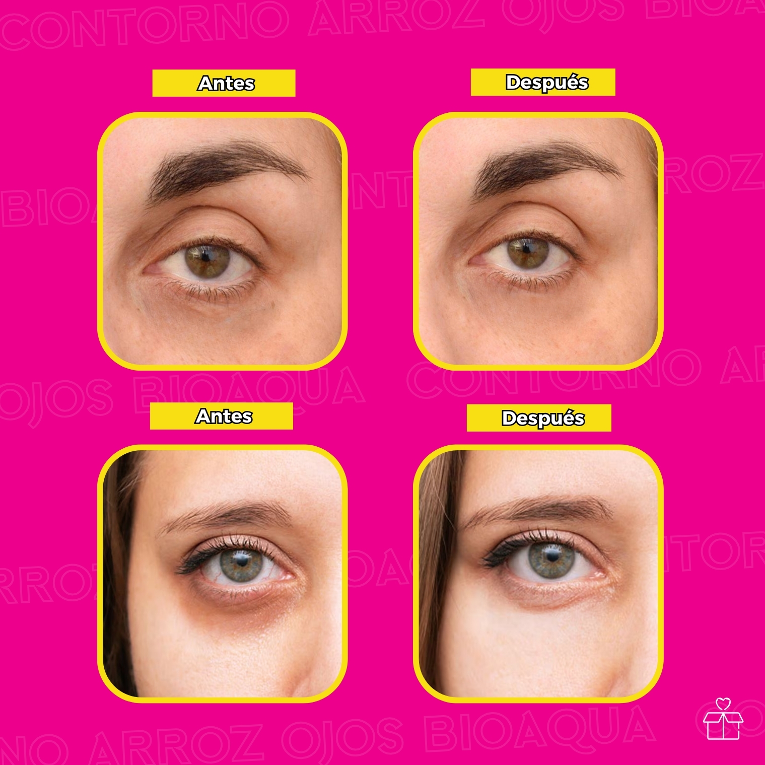 Contorno de Ojos con Extracto de Arroz.
