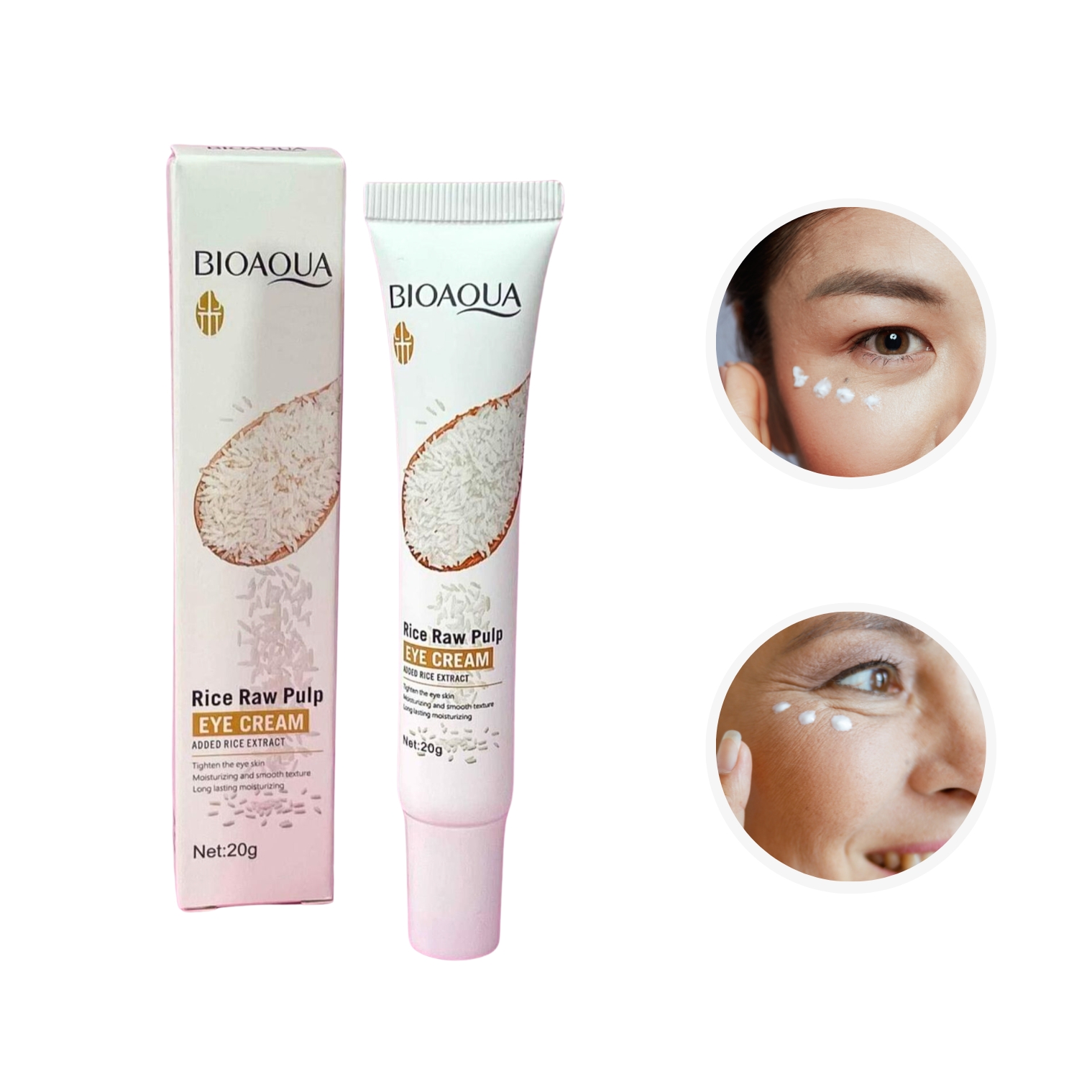 Contorno de Ojos con Extracto de Arroz.