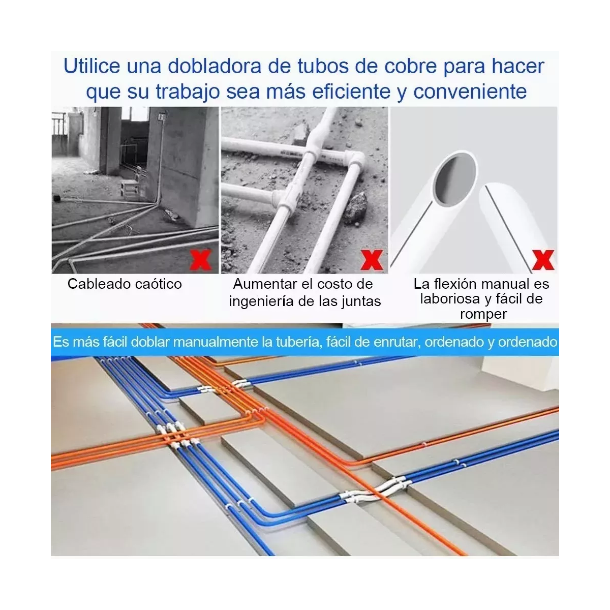Dobladores De Tubo Resorte, 5 Medidas 1/4 5/16 3/8 1/2 5/8.