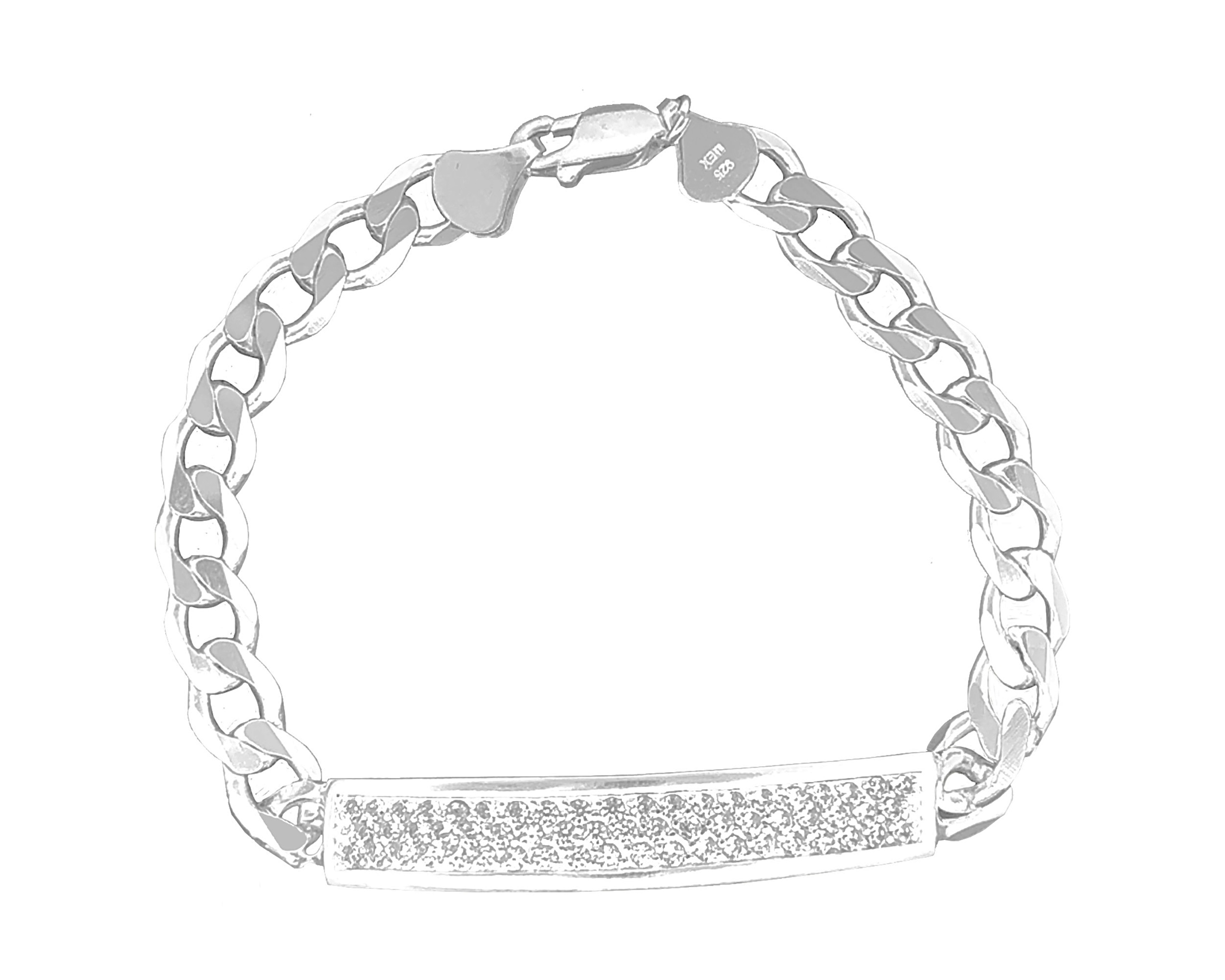 Pulsera/Esclava Plata 925 Horoz Circonias 19cm SP570.