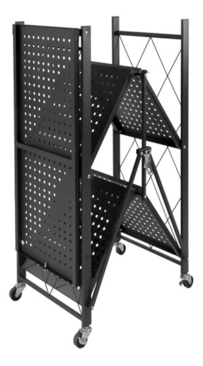 Estante Anaquel Organizador Plegable 3 Niveles Rack Metalico Color Negro