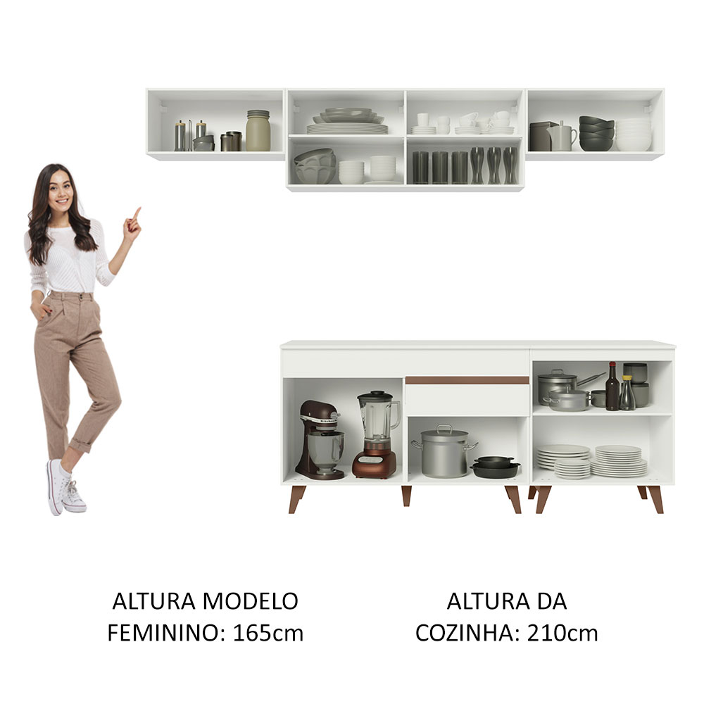 Cocina Integral Completa Modular Madesa Reims 260cm BB 10.