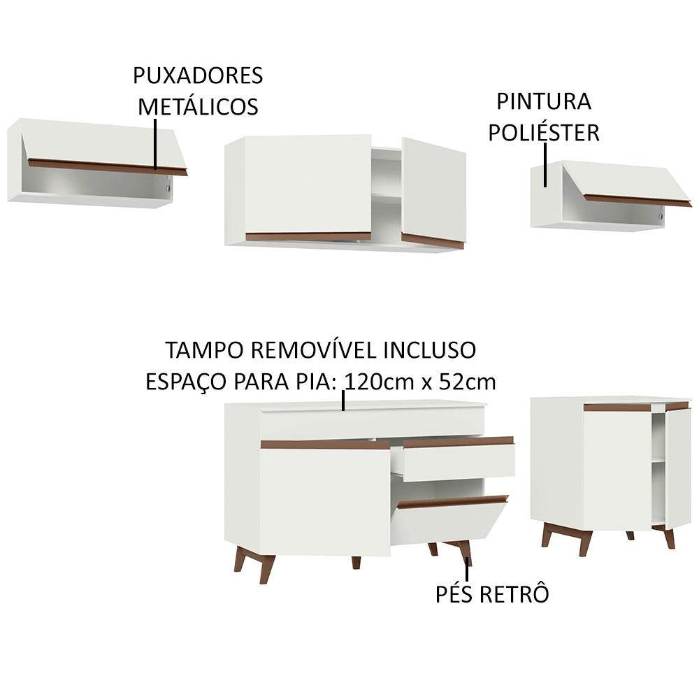 Cocina Integral Completa Modular Madesa Reims 260cm BB 10.