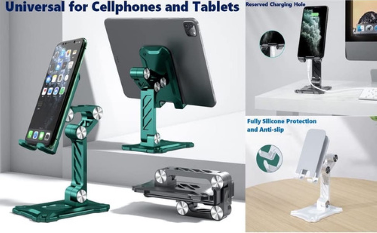Soporte Plegable Para Teléfono De Escritorio De Oficina