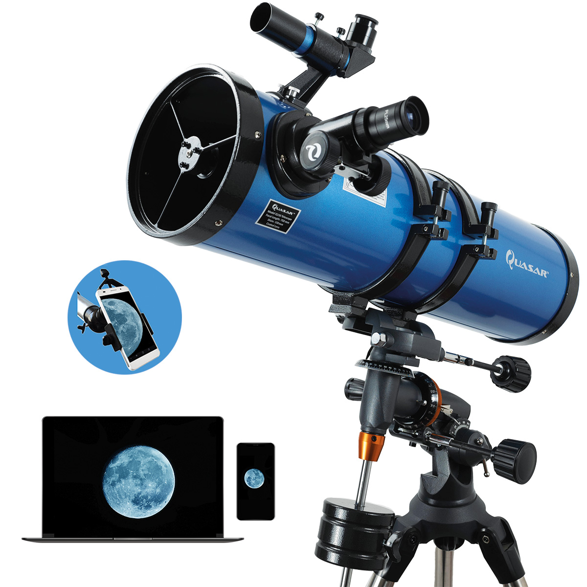 Telescopio Quasar Professional Q150 561x Con Adaptador Smartphone.