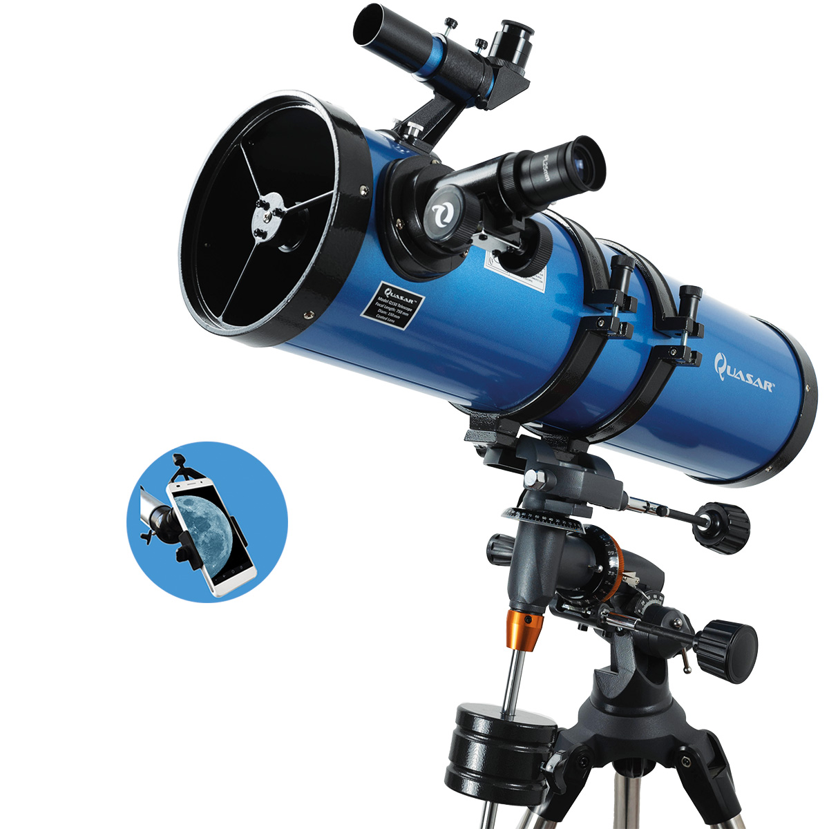 Telescopio Quasar Professional Q150 561x Con Adaptador Smartphone.