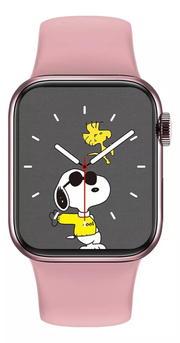 Reloj Inteligente Smartwatch X9+ Pro 2 Fralugio: Mide Glucosa, ECG y Notificaciones ROSA 