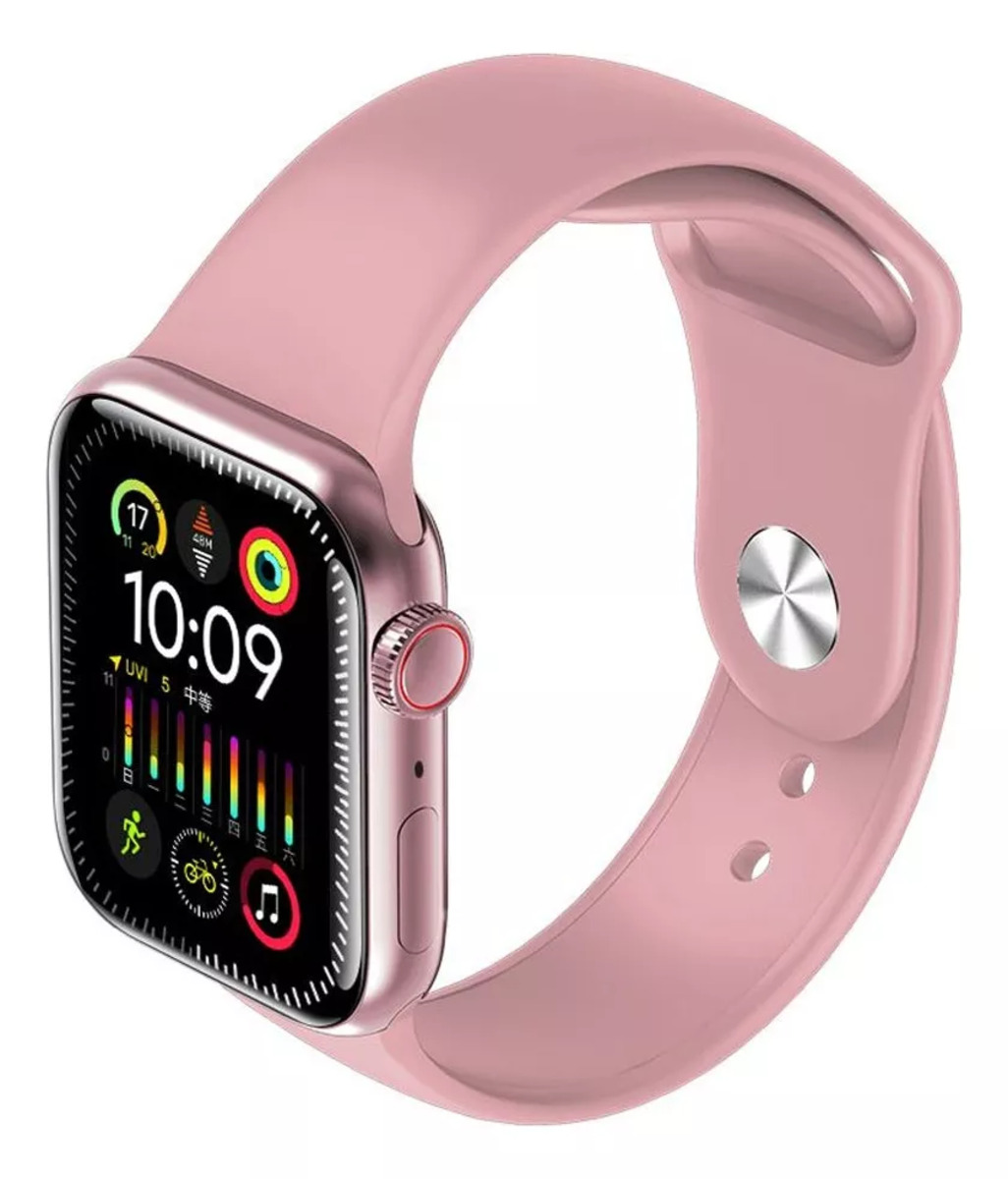 Reloj Inteligente Smartwatch X9+ Pro 2 Fralugio: Mide Glucosa, ECG y Notificaciones ROSA 