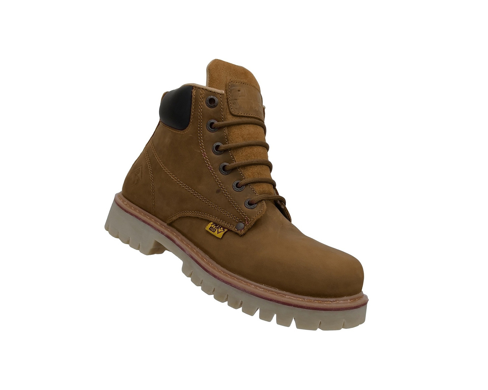 Bota De Trabajo Industrial Pma 136 Sin Casquillo Crazy Miel.