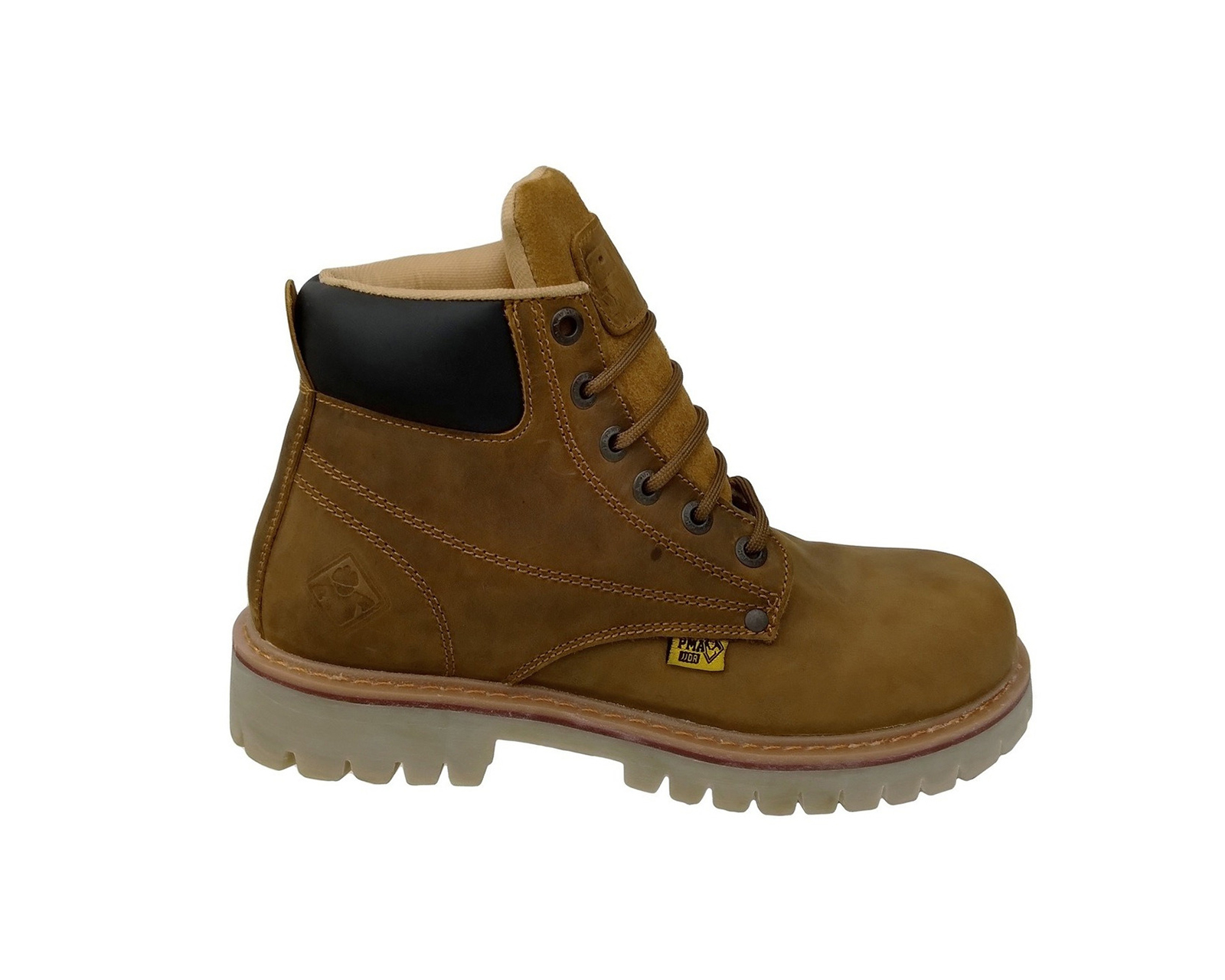 Bota De Trabajo Industrial Pma 136 Sin Casquillo Crazy Miel.