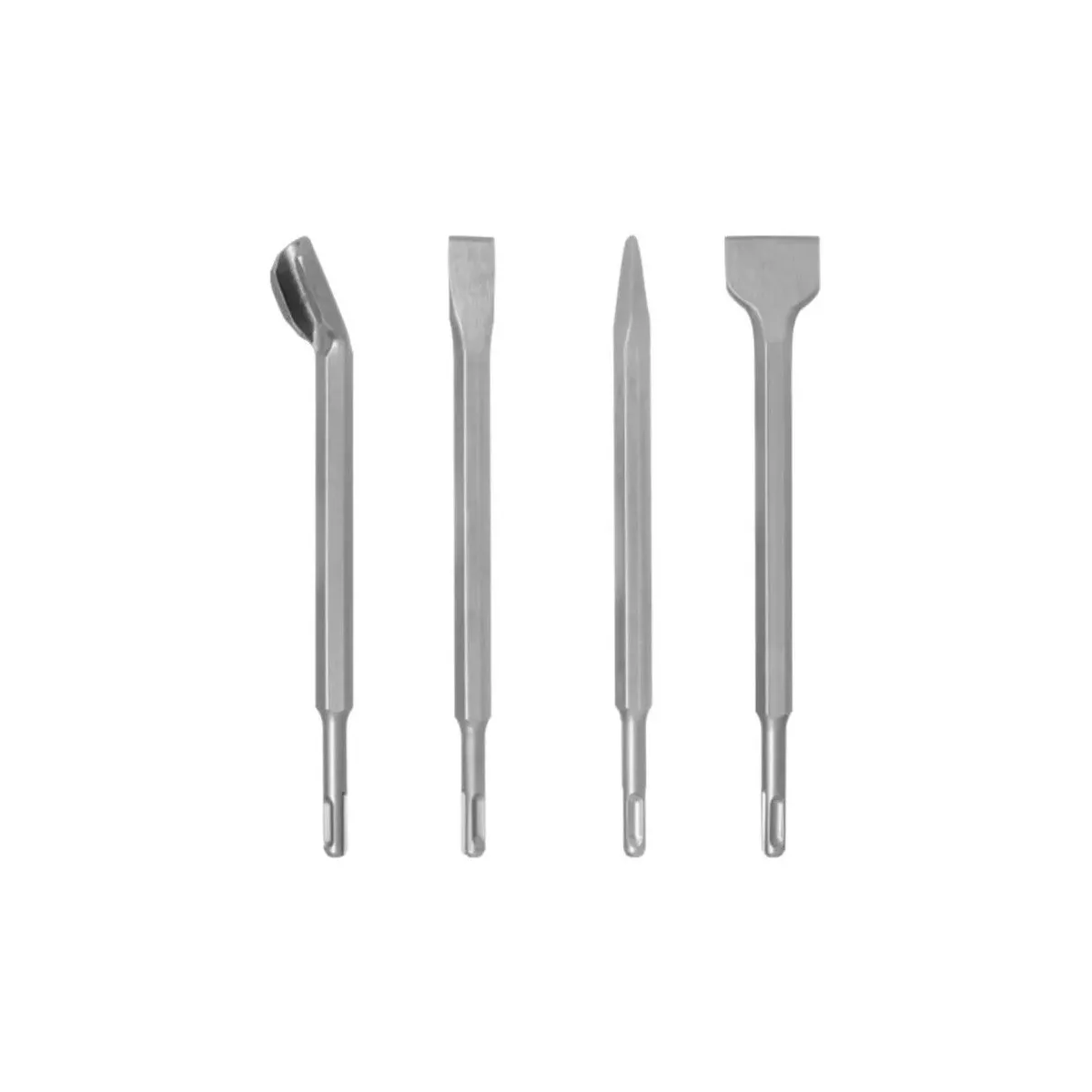 Kit Cincel Sds Taladro Rotomartillo Concreto Gurbia 25cm 4pz.