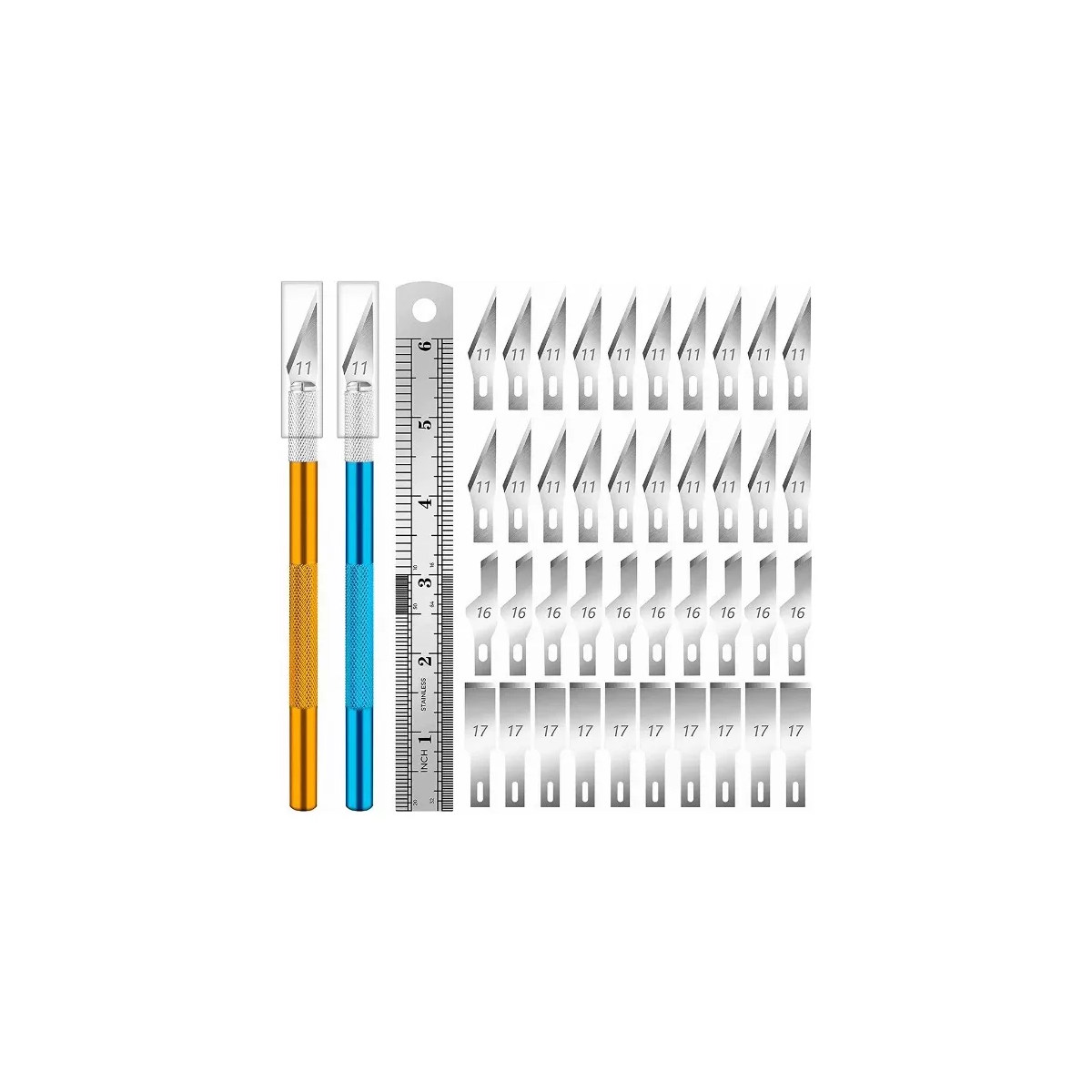 Juego De 2 Cuchillos Para Manualidades Con 40 Cuchillas.