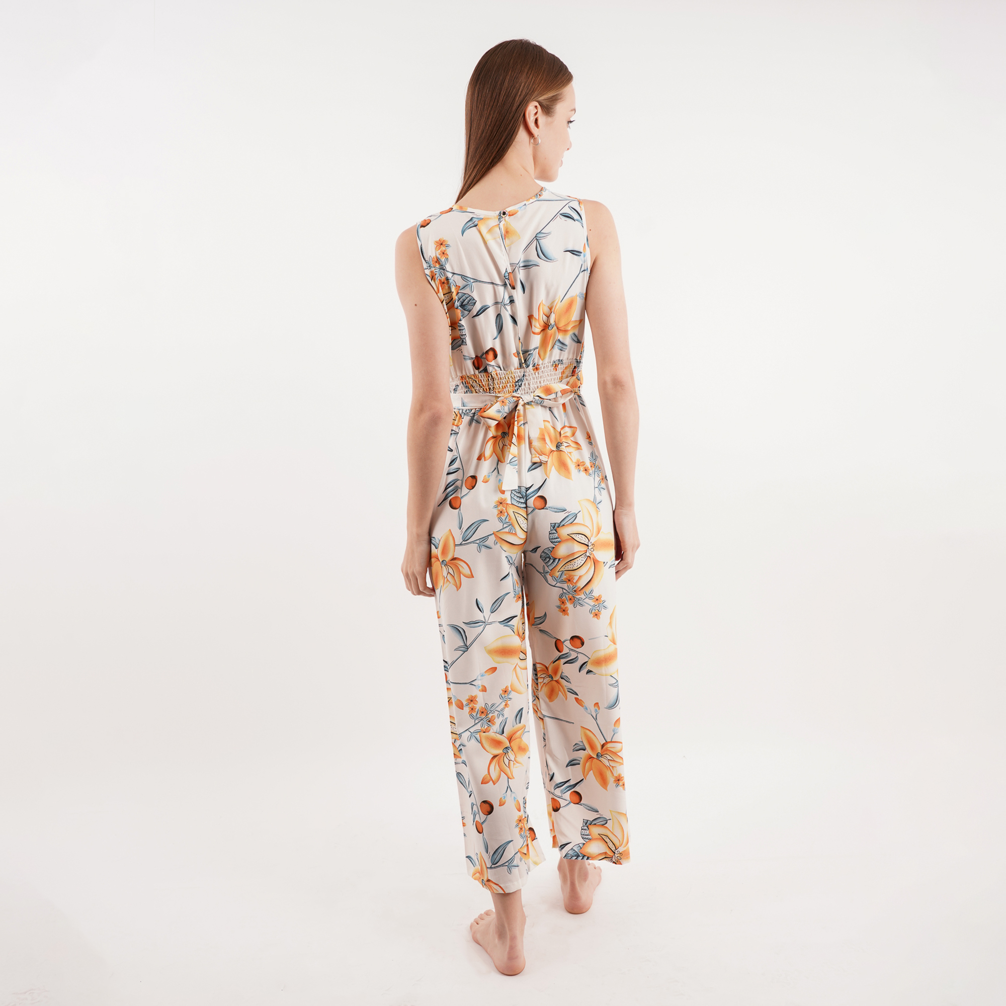 Jumpsuit Palazzo largo, diseño moderno y fresco,!  Cuello en forma de "V", Sin mangas..