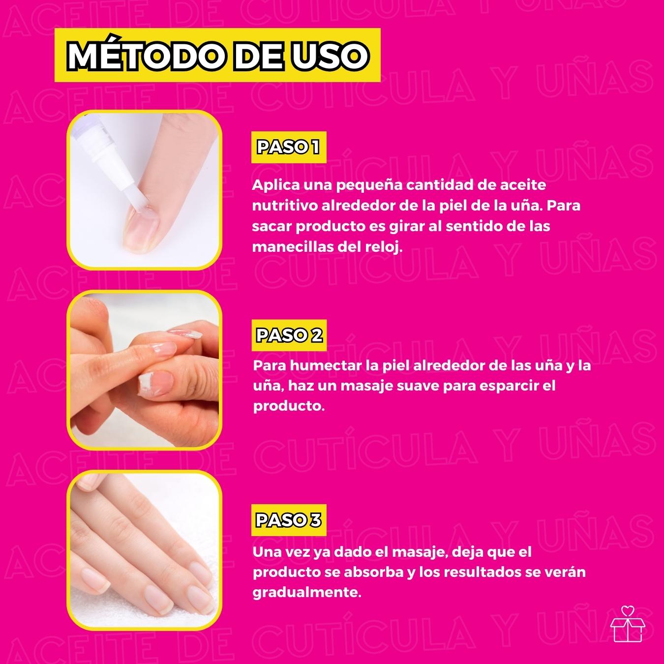 Aceite Para Cutículas Hidratante 24 Piezas.