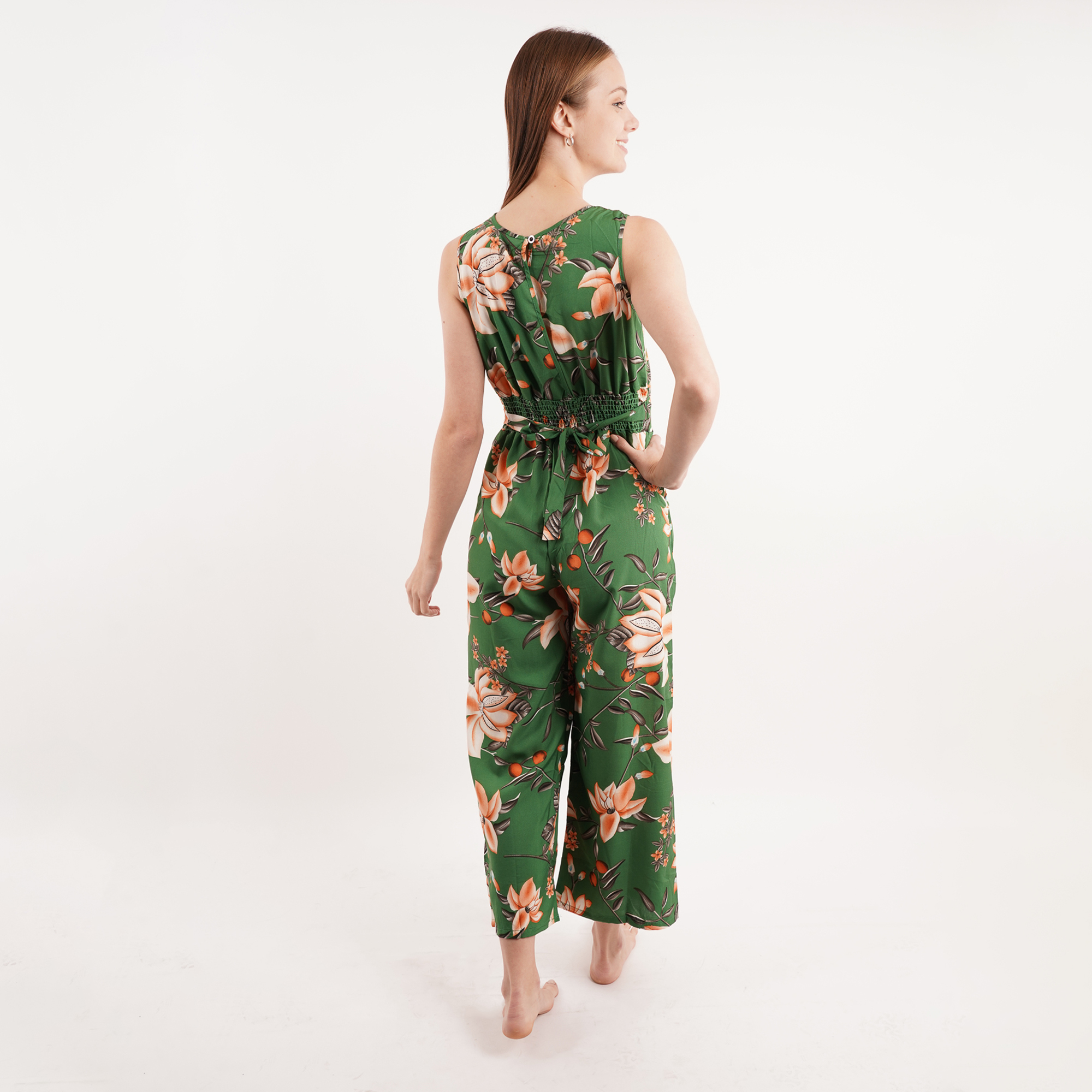 Jumpsuit Palazzo largo, diseño moderno y fresco,!  Cuello en forma de "V", Sin mangas..