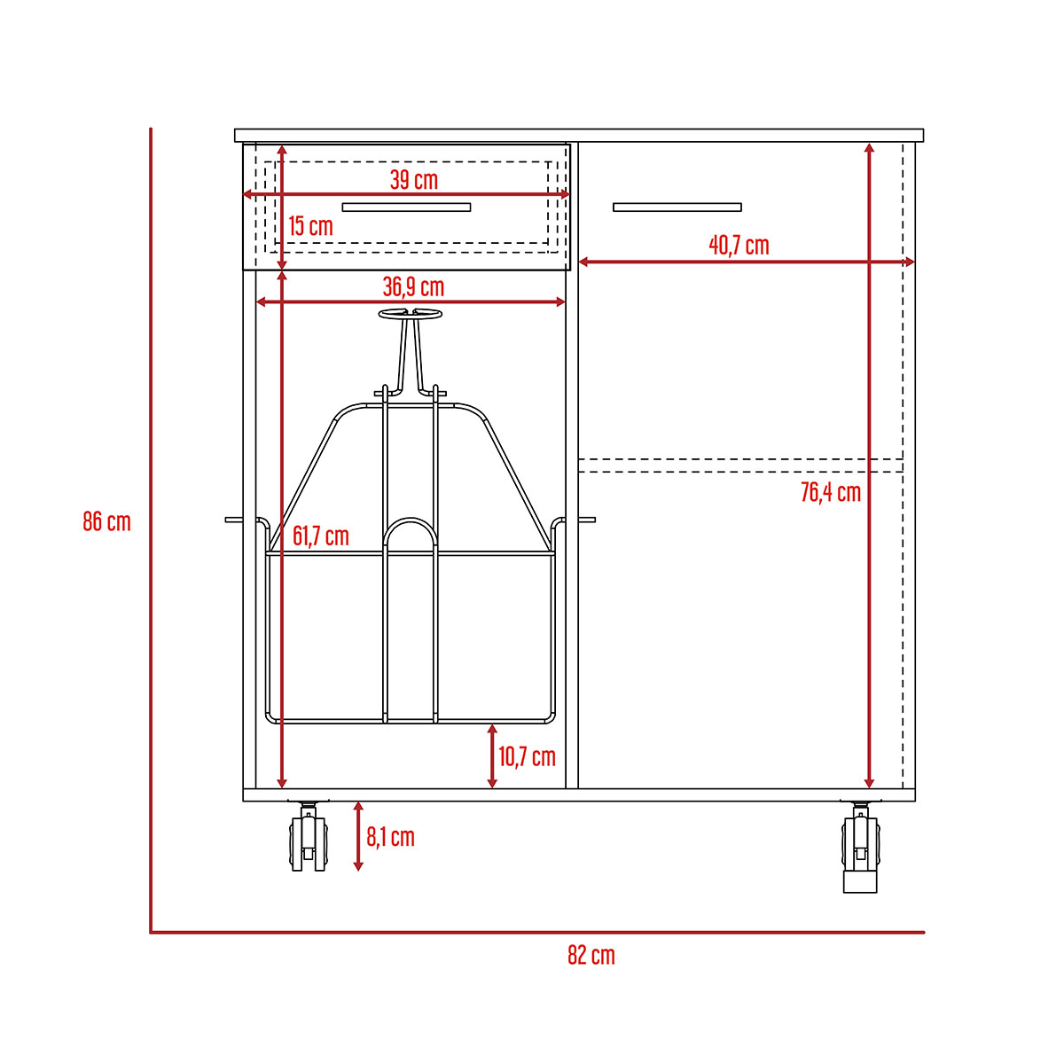 MUEBLE PORTAGARRAFON DE AGUA.