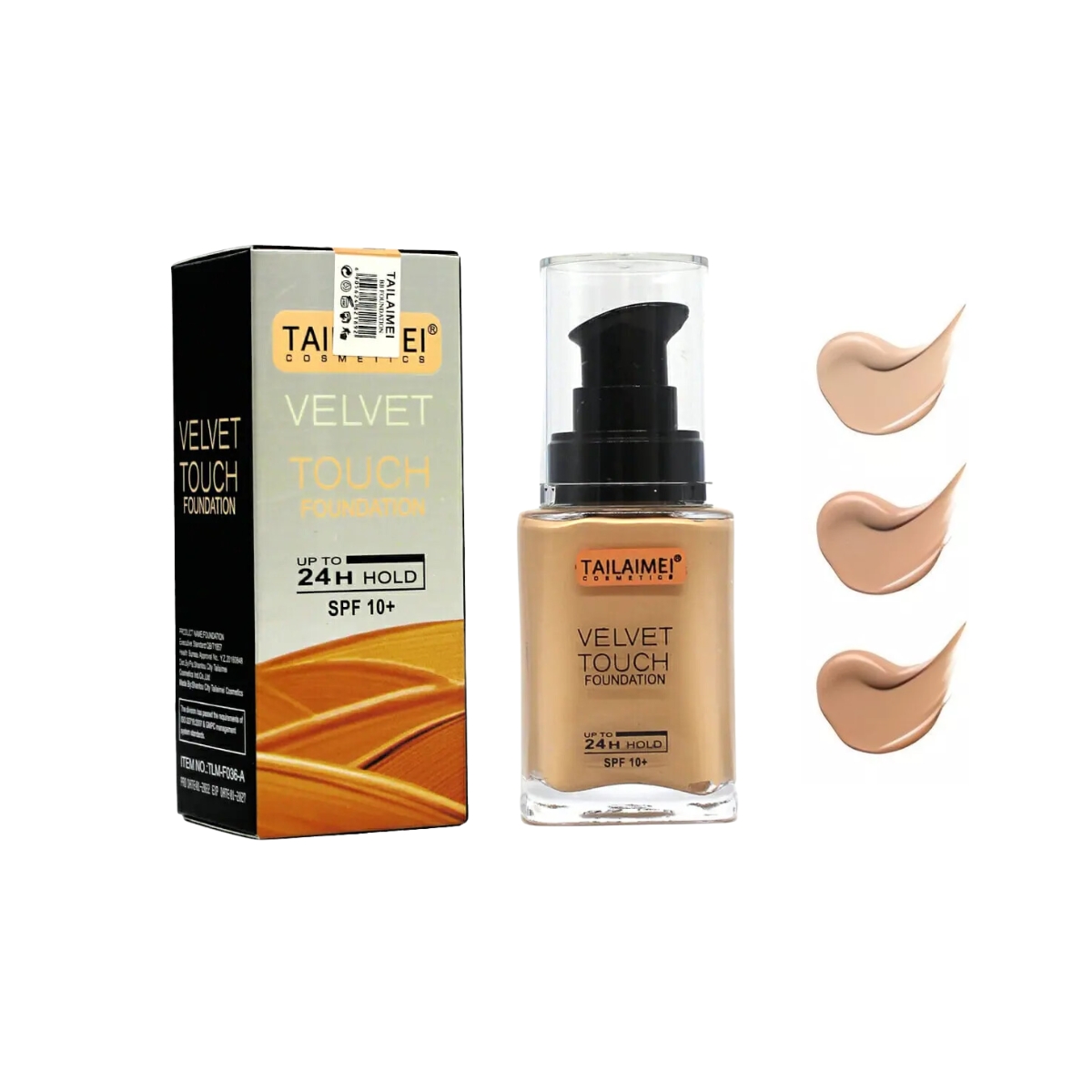 Base De Maquillaje Tailaimei Velvet Touch Alta Cobertura Tono 104.
