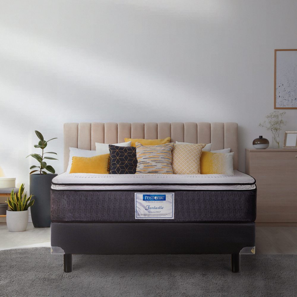 Colchon Restonic Fantastic Matrimonial + 2 Almohadas de Regalo.