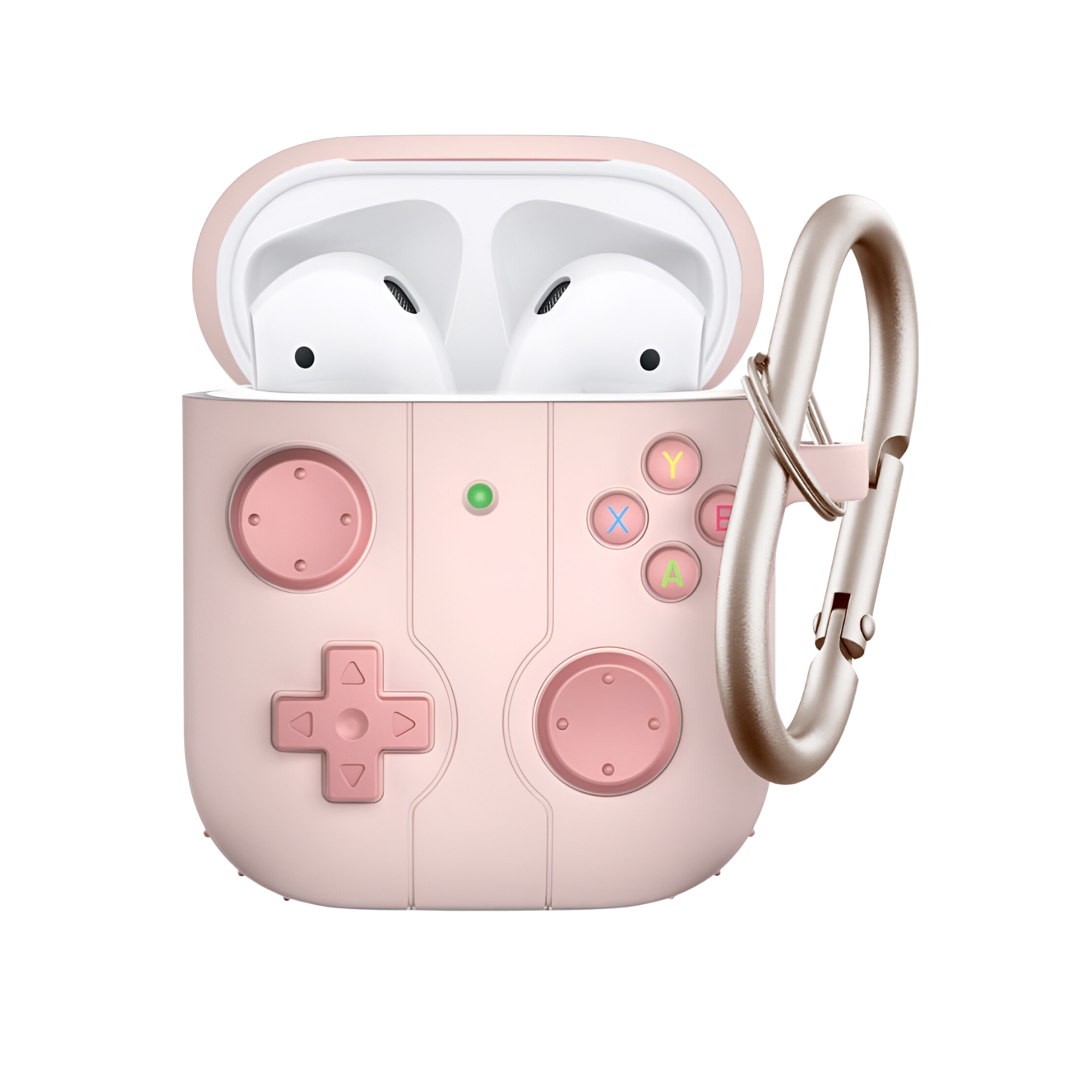 FUNDA PARA AIRPODS CARCASA ECOMLAB GAMER TODO LOS MODELOS (ROSA).
