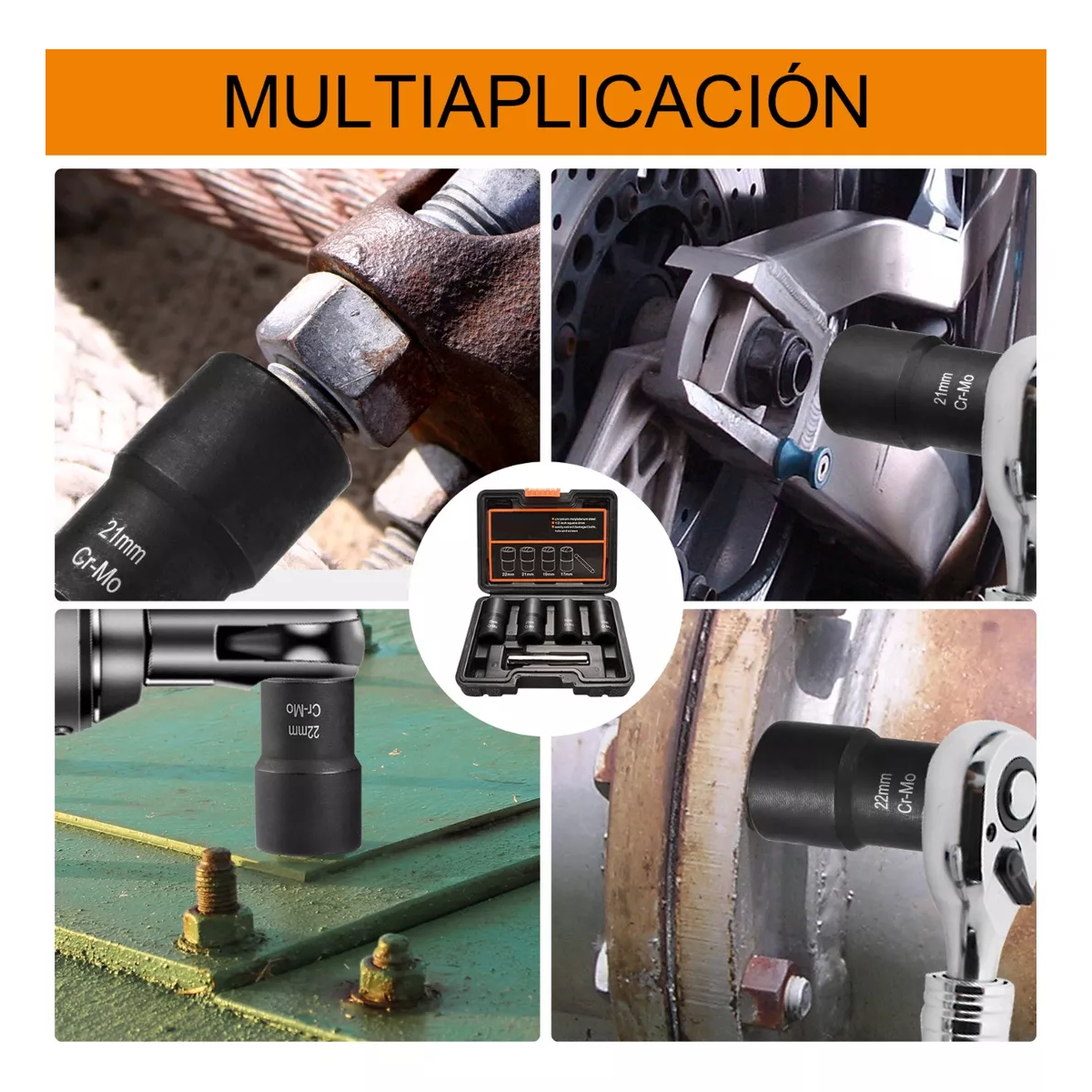 Juego De Extractores 1/2'' Para Quitar Tuercas Barridas.
