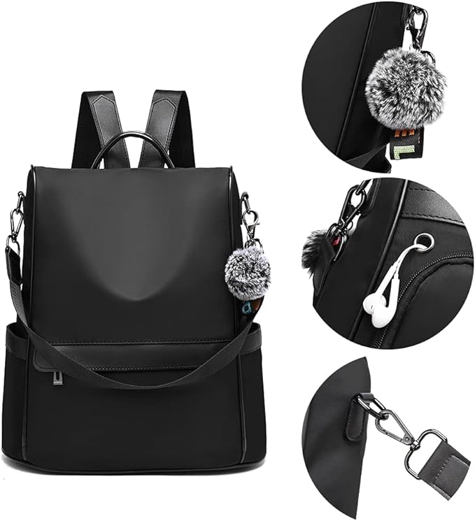 A NANWEI Mochila para mujer bolso de hombro casual bolso de moda impermeable antirrobo para mujer.