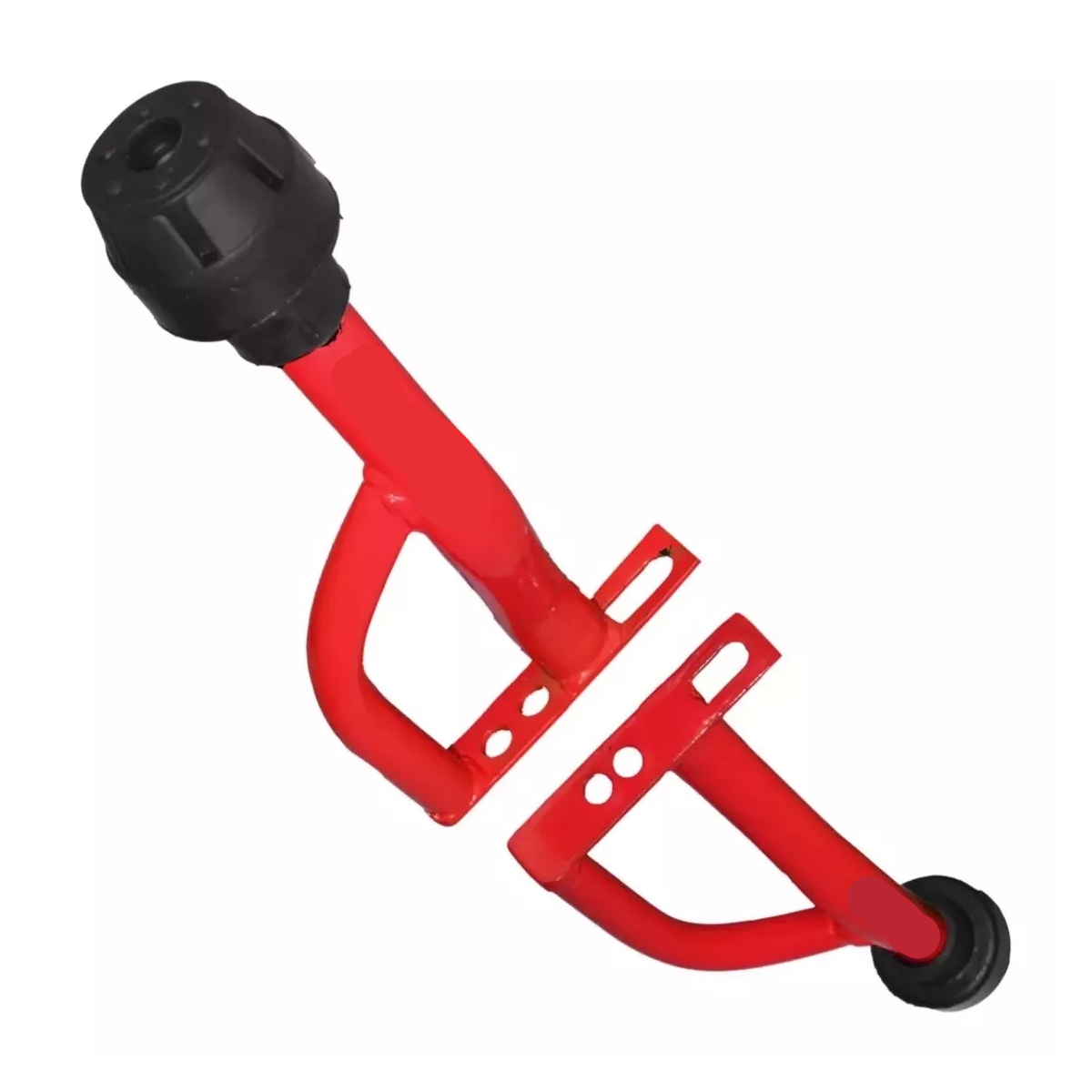 Slider Para Moto Universal Defensa Caída Reforzada Acero Rojo.
