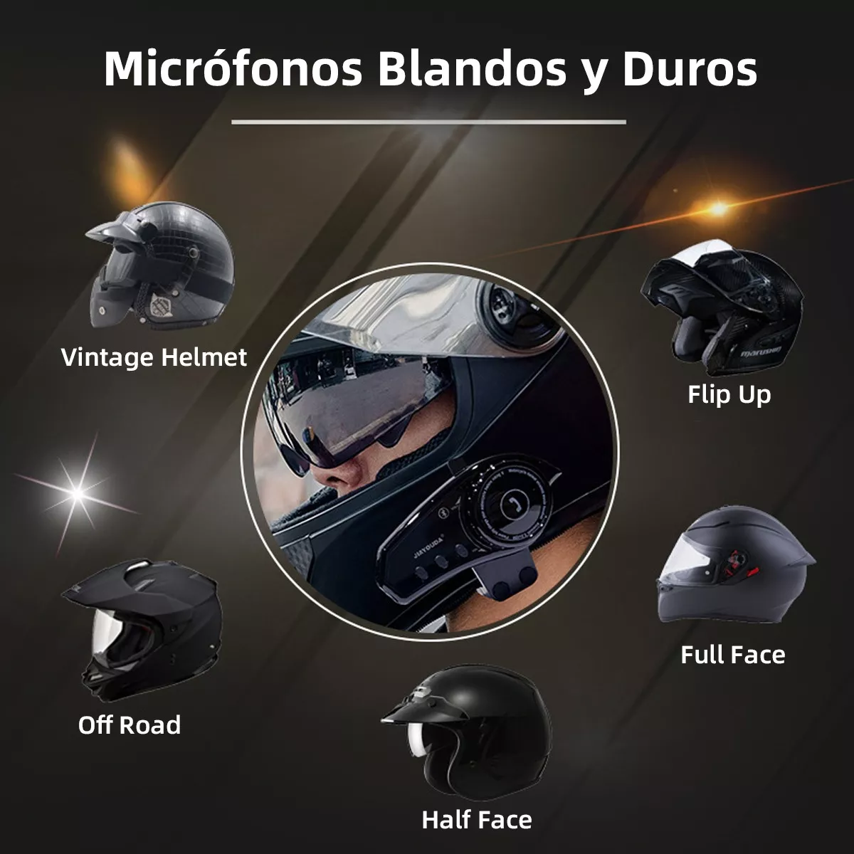 Bluetooth Para Casco, Audifonos Para Casco Moto.