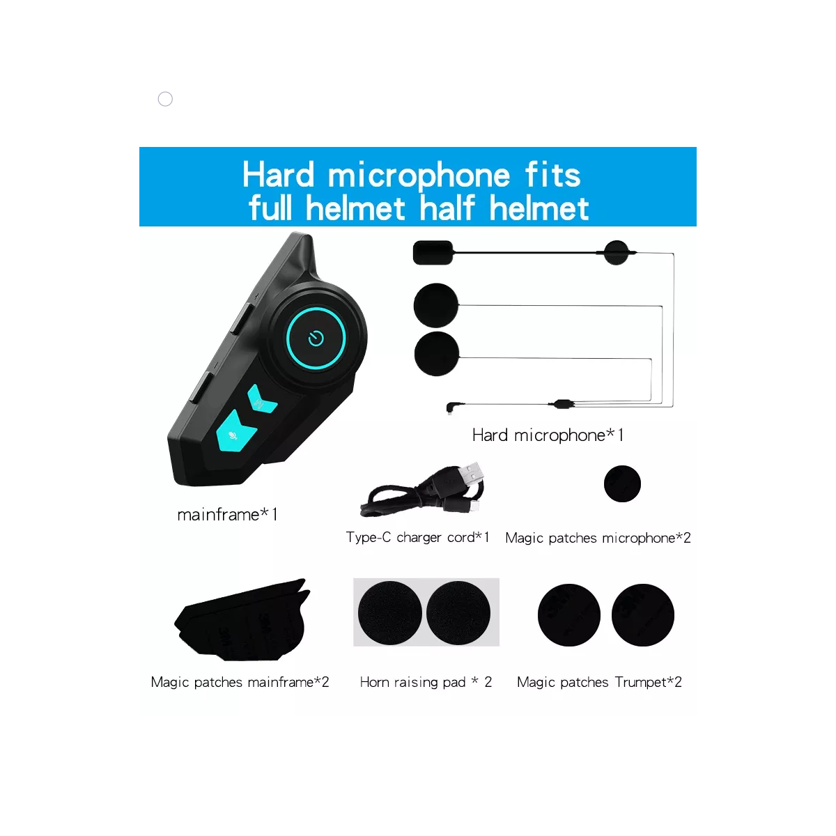 Audífonos Edr Para Casco De Motocicleta Bluetooth 5.0.