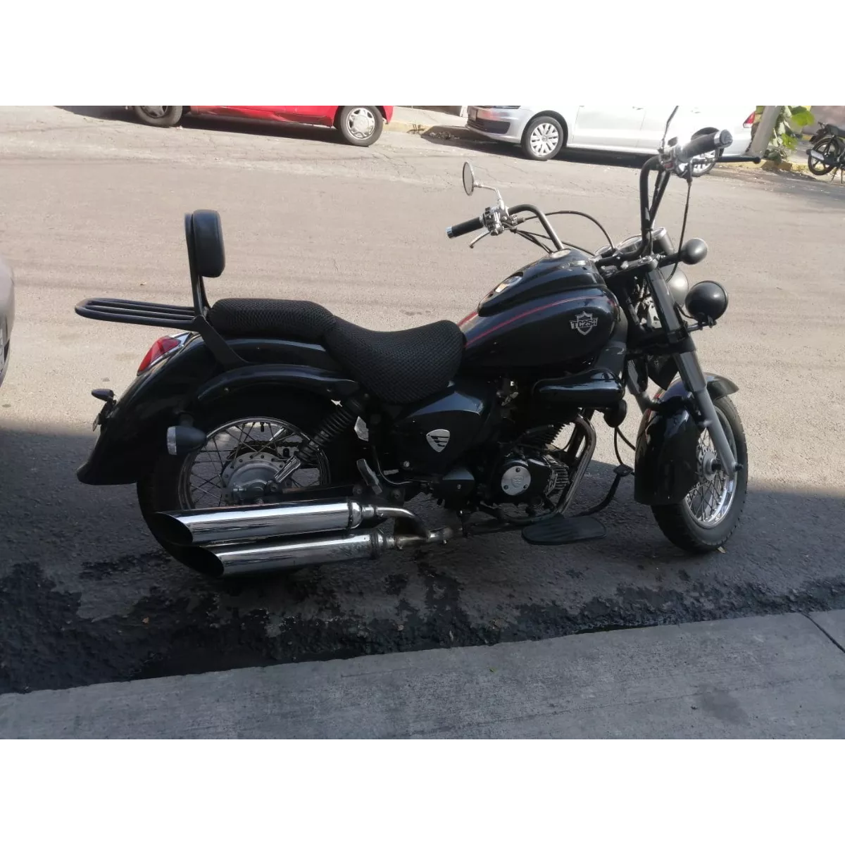 Respaldo Italika Tc200, Tc250 Chopper Negro.