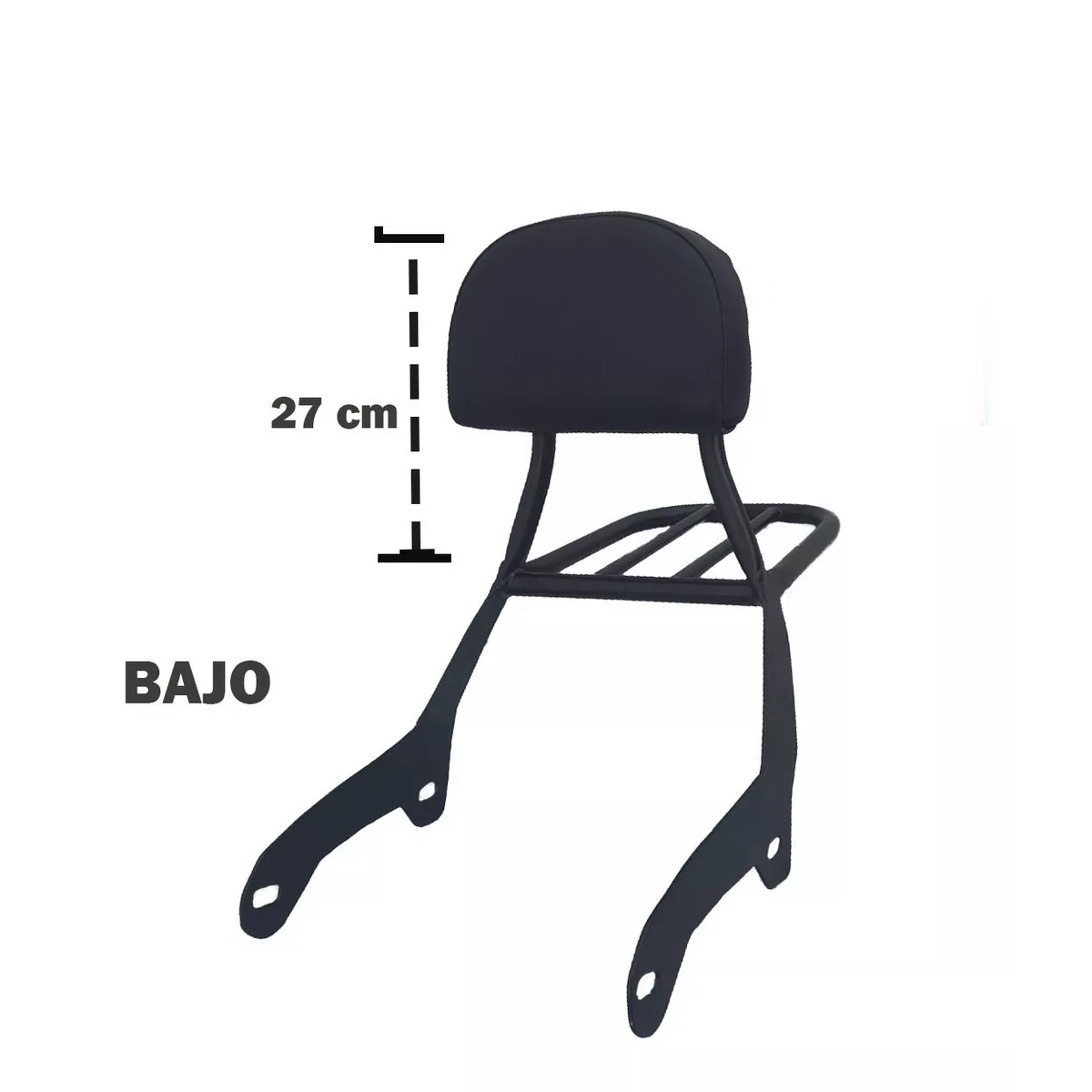 Respaldo Italika Tc200, Tc250 Chopper Negro.