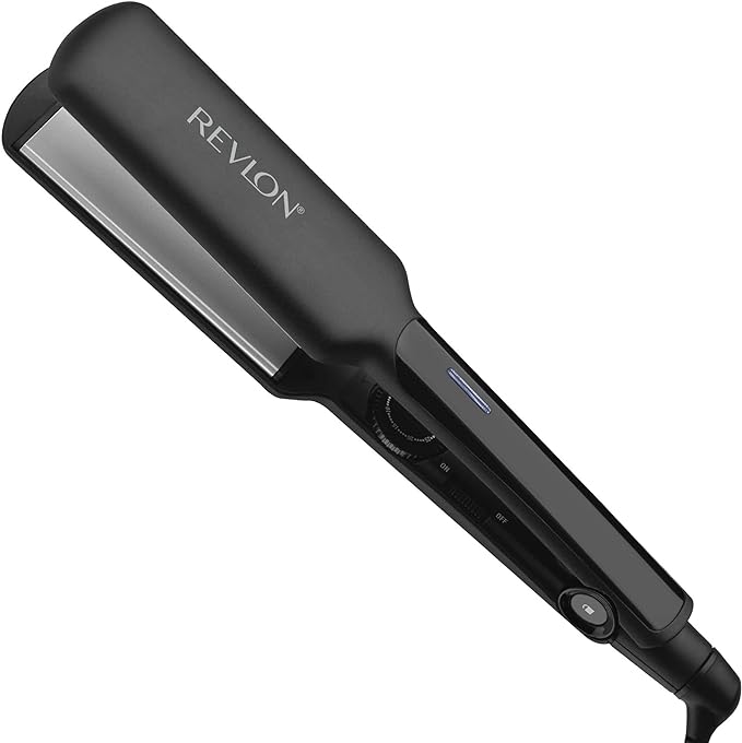 A Revlon Plancha plana de cerámica lisa y recta, resultados rápidos, estilos suaves (2 pulgadas).
