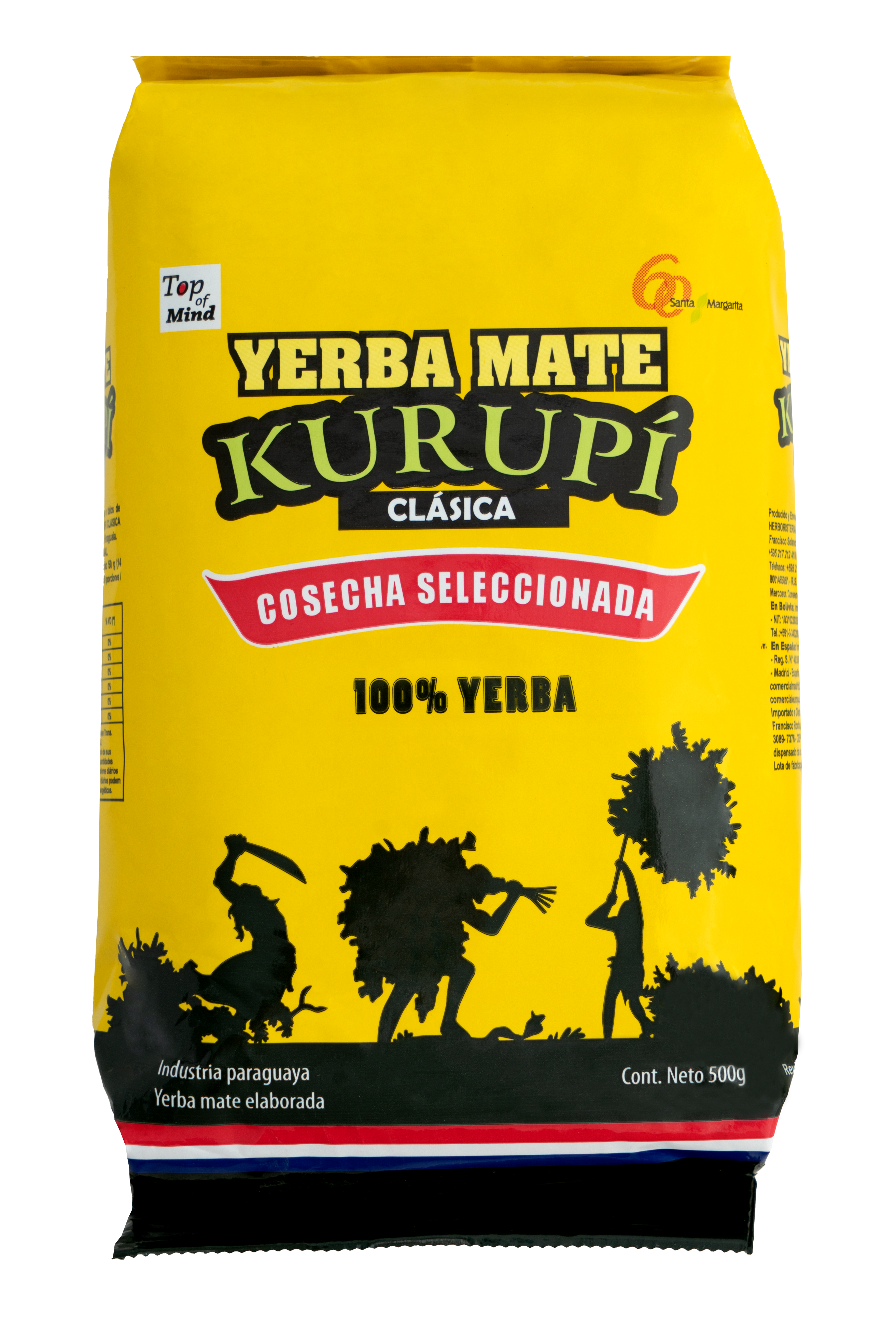 Yerba Mate Kurupí Clásica Cosecha Seleccionada 500 g.