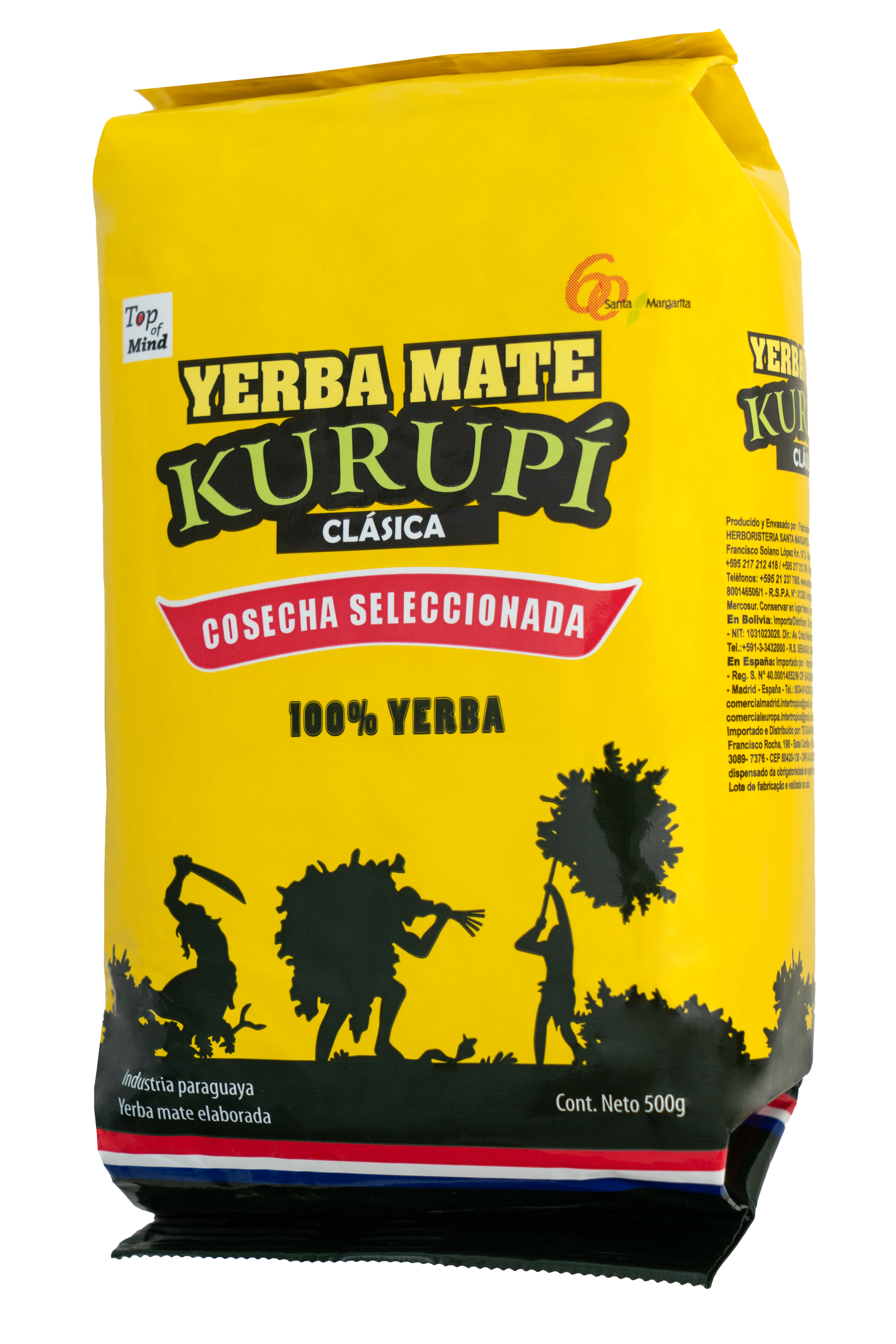 Yerba Mate Kurupí Clásica Cosecha Seleccionada 500 g.