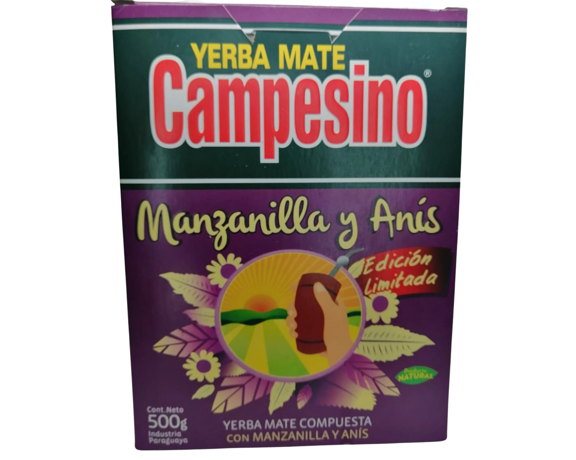 Yerba Mate Campesino Manzanilla y Anís 500 g.