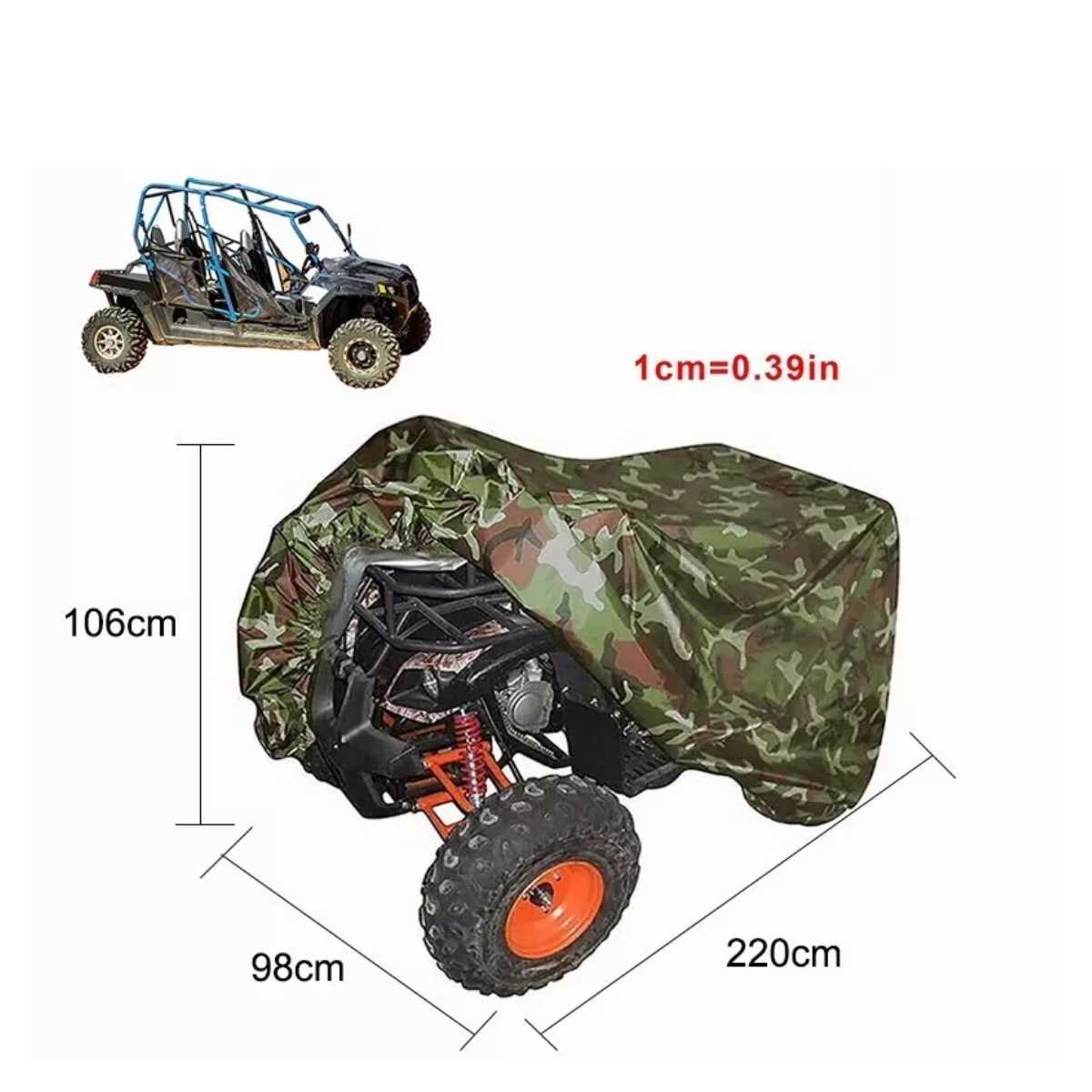 Funda Cubierta Cuatrimoto Atv Protector Moto Impermeable Xxl.
