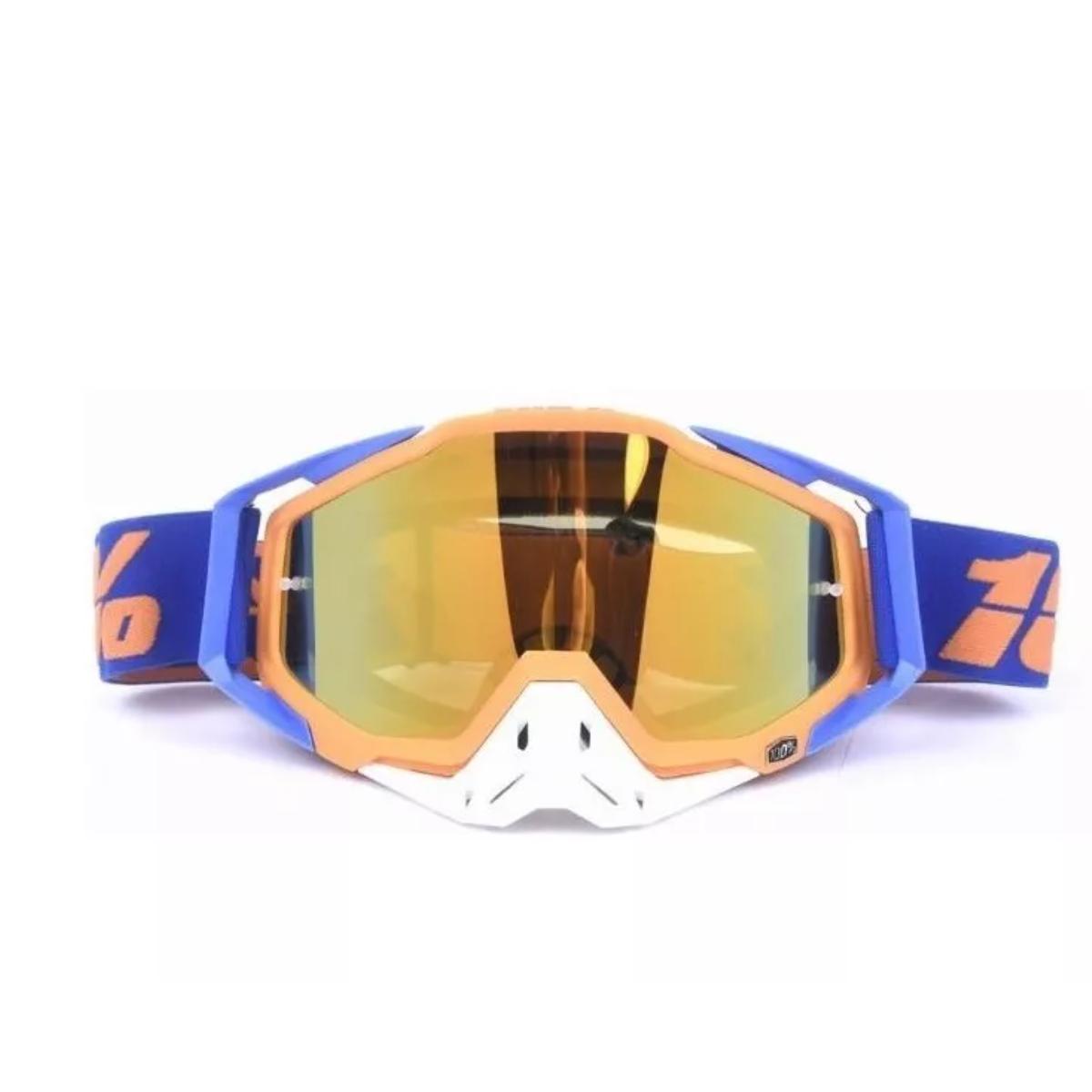 Gafas De Motocross Rzr Moto - Gafas De Motocicleta Naranja.
