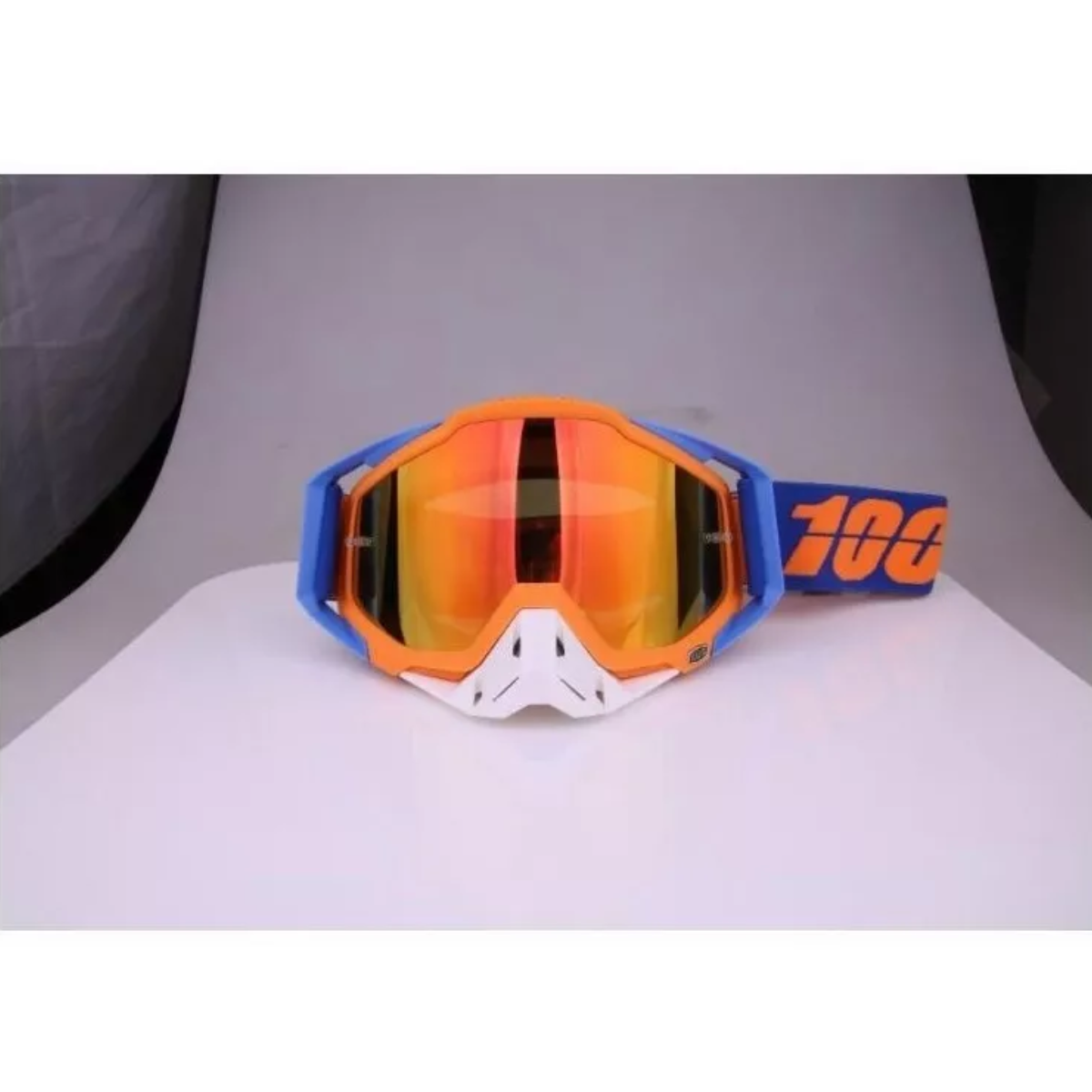 Gafas De Motocross Rzr Moto - Gafas De Motocicleta Naranja.