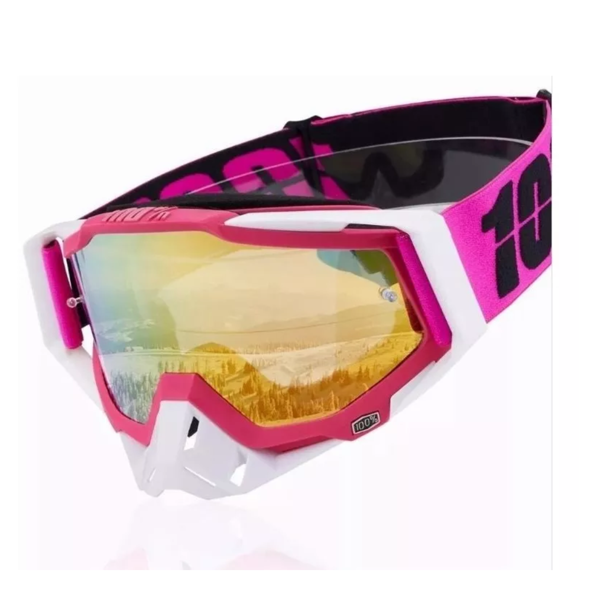 Gafas De Motocross Rzr Moto - Gafas De Motocicleta Rosa.