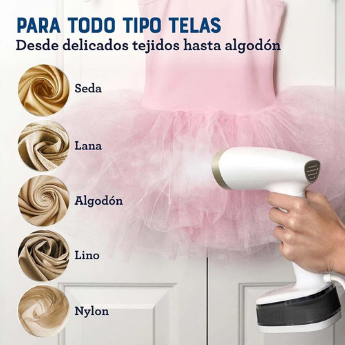 Plancha De Vapor Vertic Blanca 
