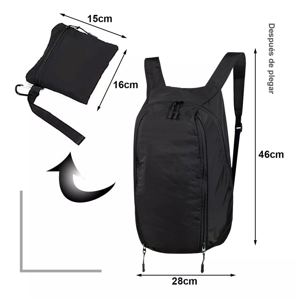 Mochila Motociclista Impermeable Y Plegable Para Casco Bolsa.