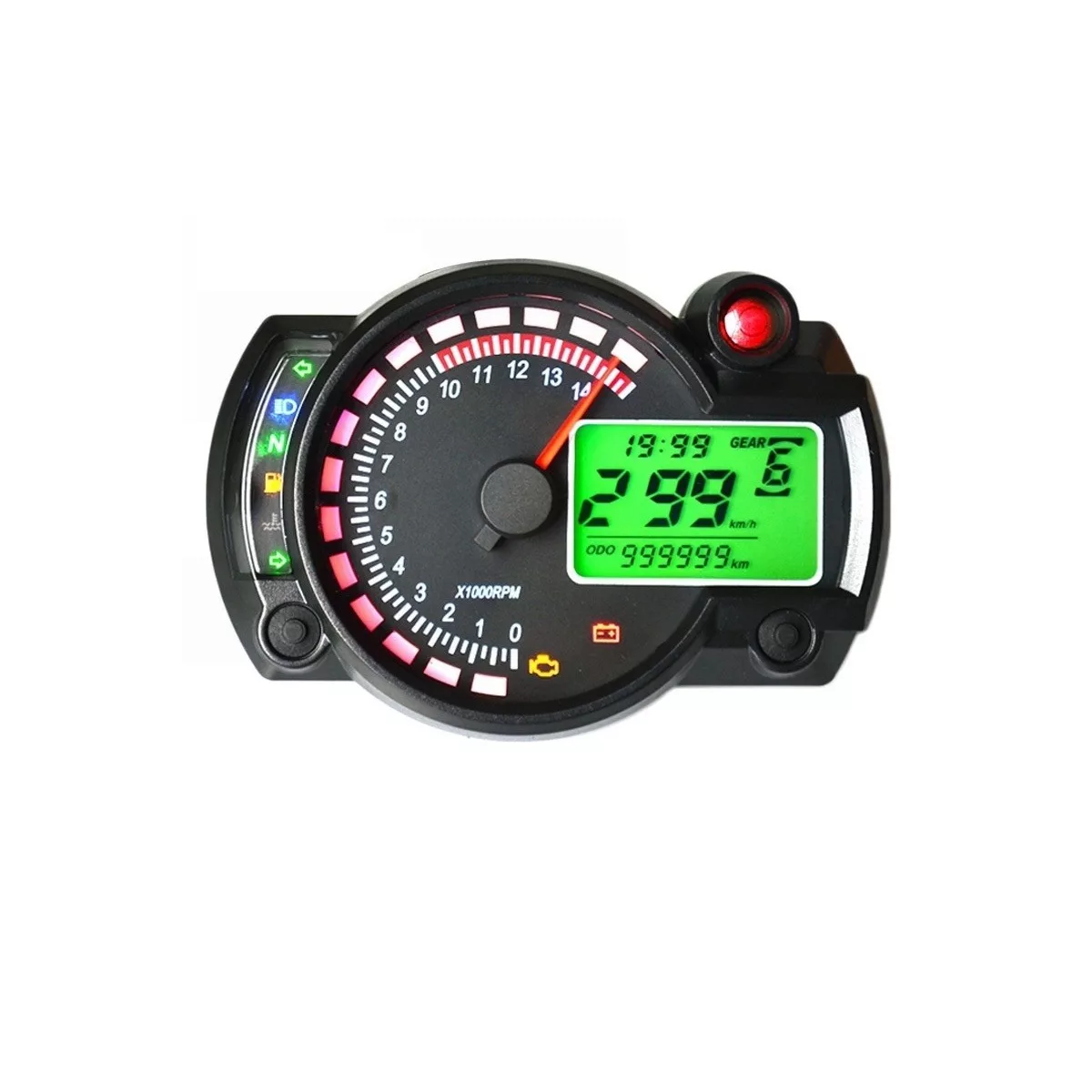 Motocicleta Digital Lcd Odómetro Velocímetro.