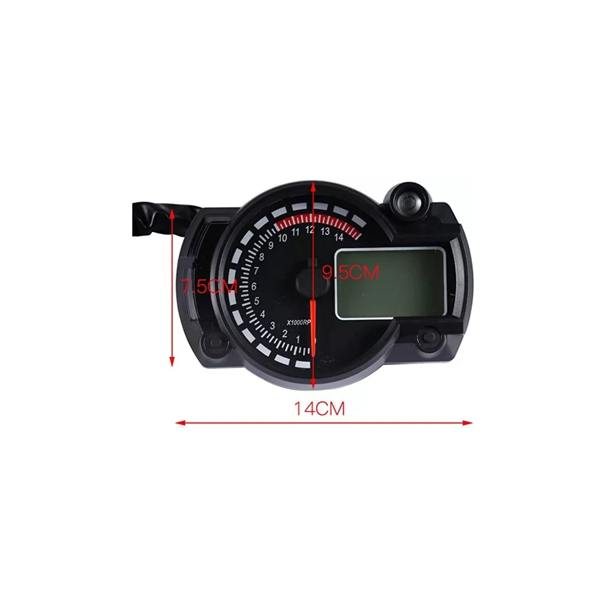 Motocicleta Digital Lcd Odómetro Velocímetro.